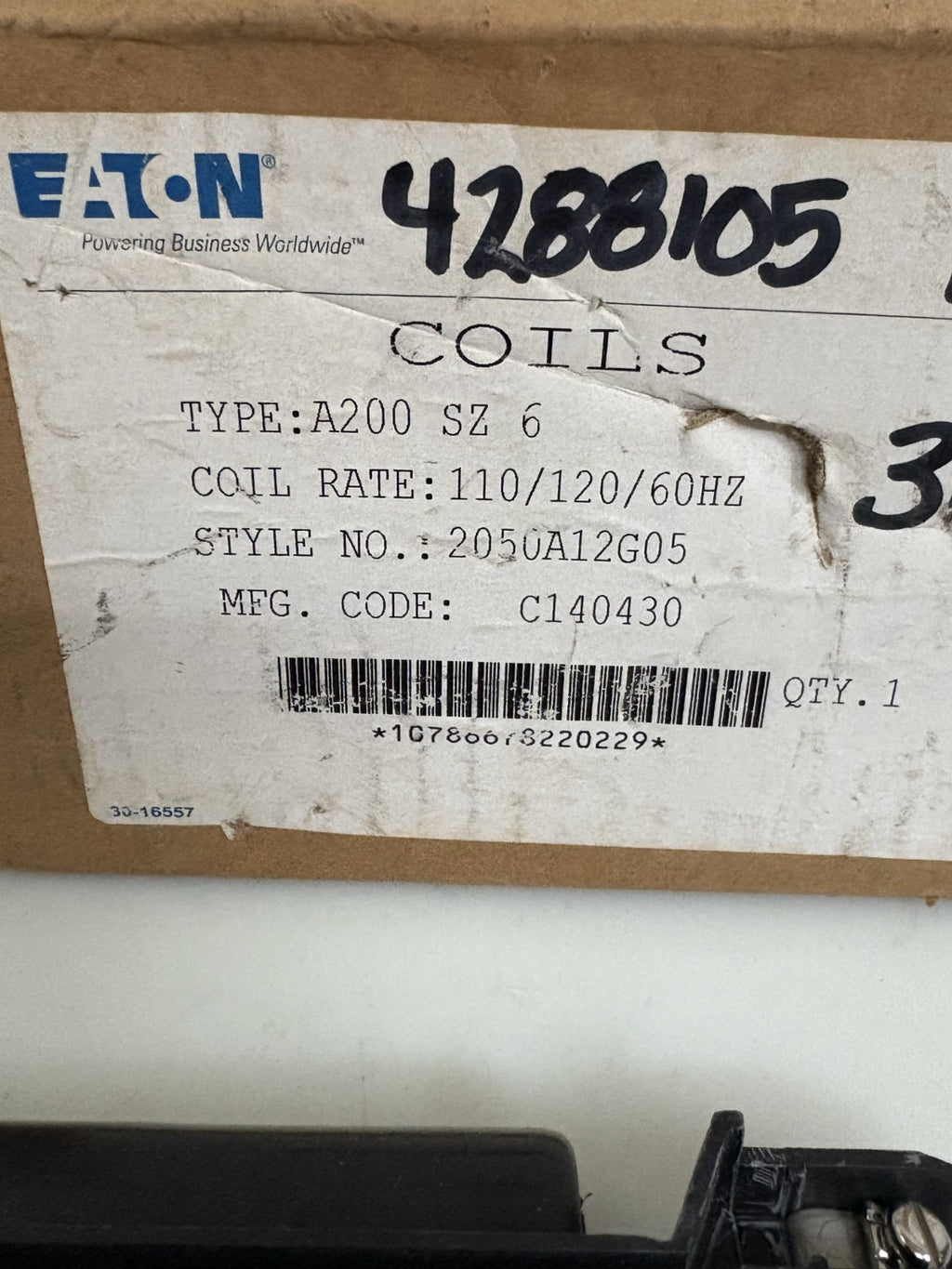 EATON COIL TYPE A200 SZ 62