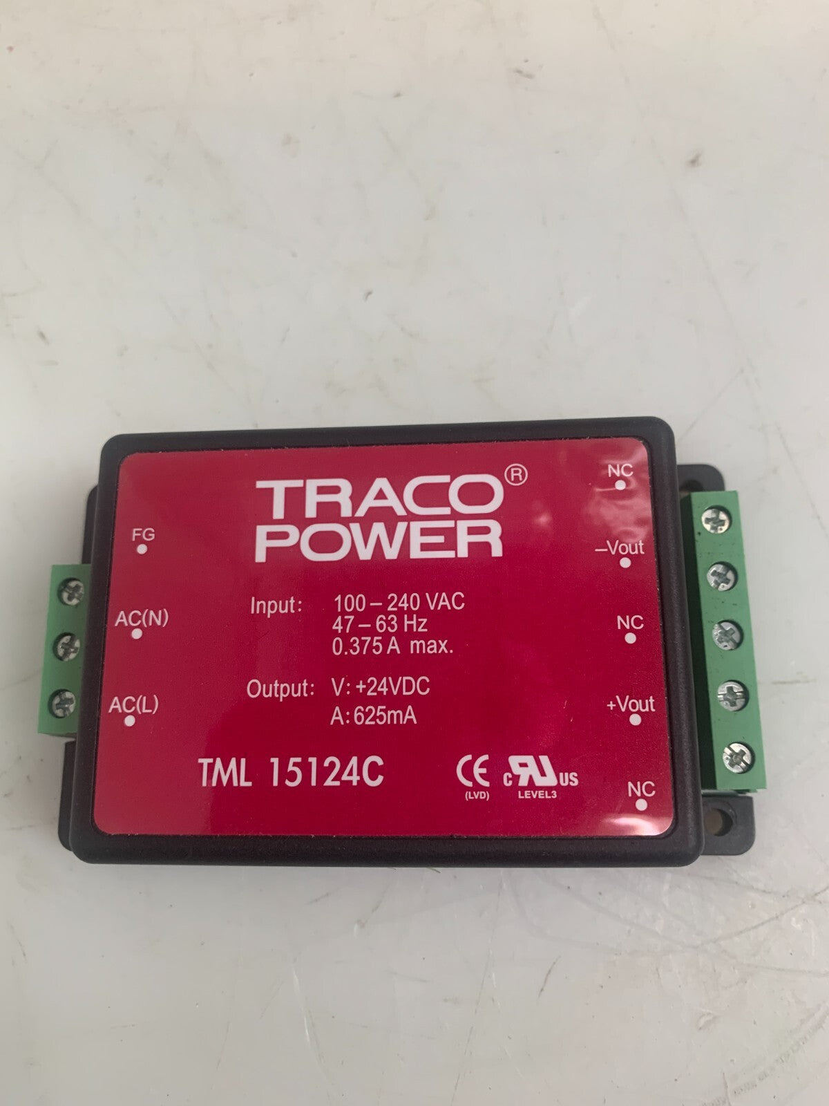 TRACO POWER TML 15124C AC/DC Power Module (Lot of 2)1