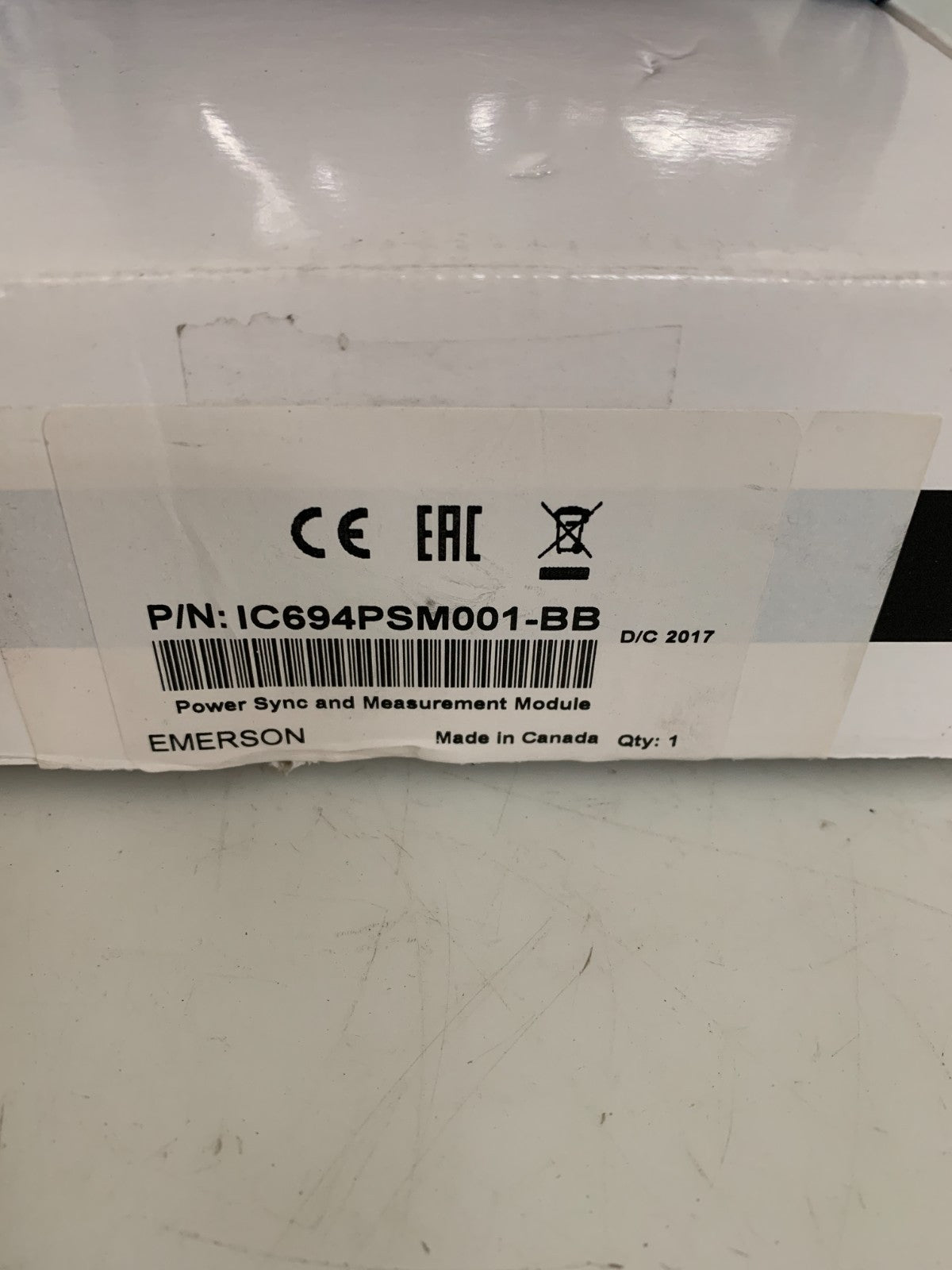 GE FANUC EMERSON POWER SYNC AND MEASUREMENT MODULE IC694PSM001-BB