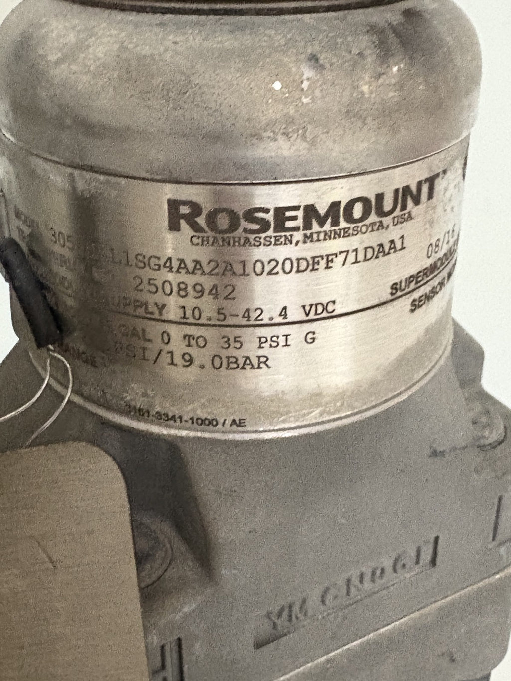 ROSEMOUNT PRESSURE TRANSMITTER 300ERSS2AA W/REMOTE SENSOR 30513