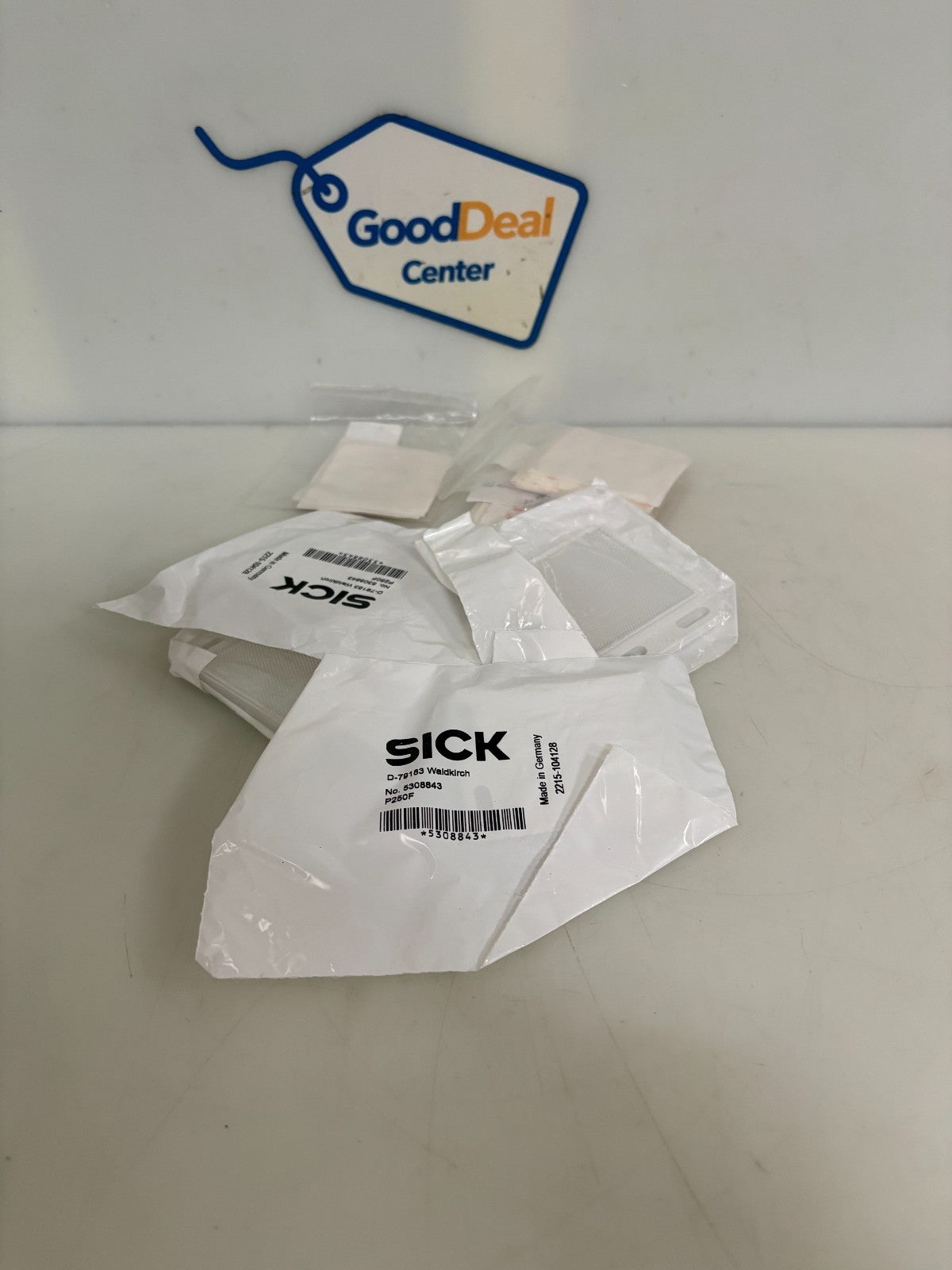 LOT OF 5 SICK MINI STRUCTURE REFLECTOR P250F #5308843 W/3M DOUBLE SIDE 2X20