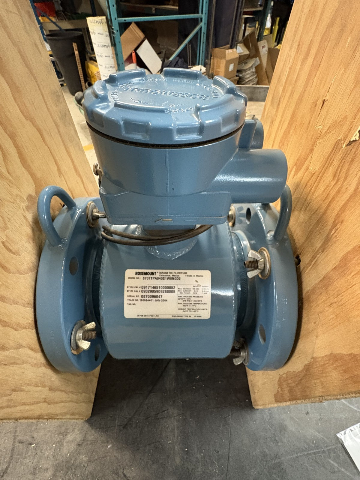 EMERSON FISHER ROSEMOUNT FLOW TUBE 8707KPA040S1W0NAL1D2Q40