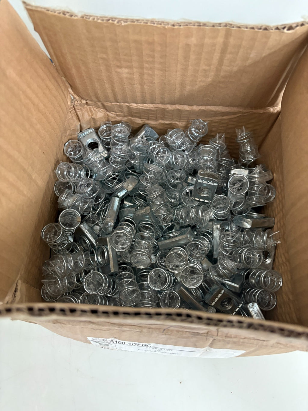 THOMAS & BETTS SUPERSTRUT 1/2" SPRING NUT A100-1/2 EGC 100 PER BOX3