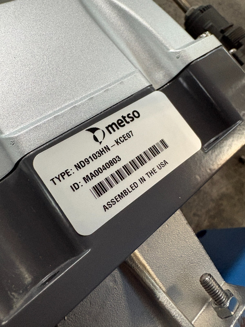 METSO VALVE COMPLETE UNIT C15-RECA01CJJST + T10 W/METSO INTELLIGENT VALVE