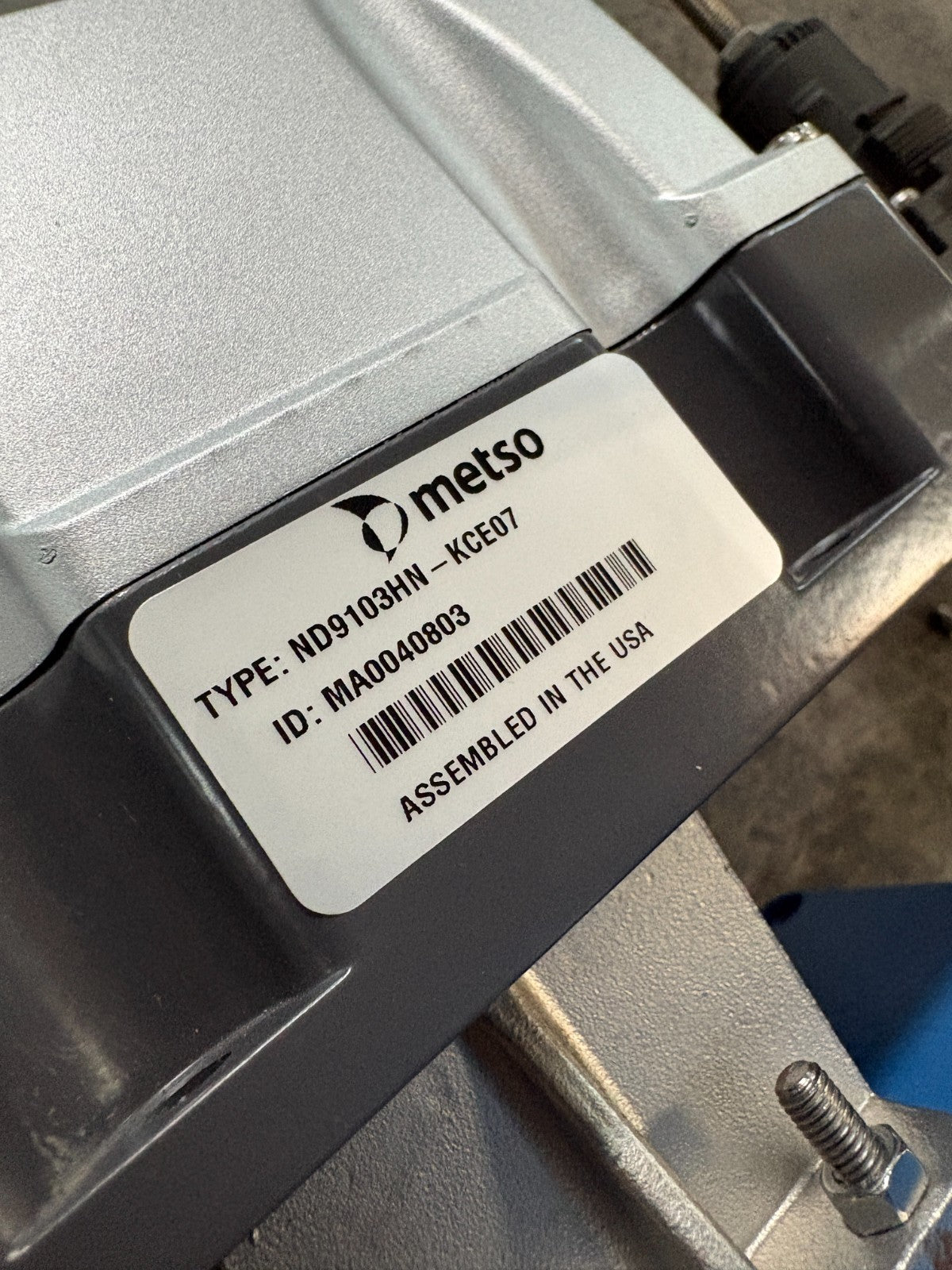 METSO VALVE COMPLETE UNIT C15-RECA01CJJST + T10 W/METSO INTELLIGENT VALVE