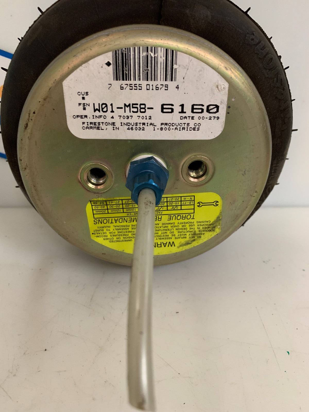 FIRESTONE PNEUMATIC BELLOW ACTUATOR W01-M58-6160