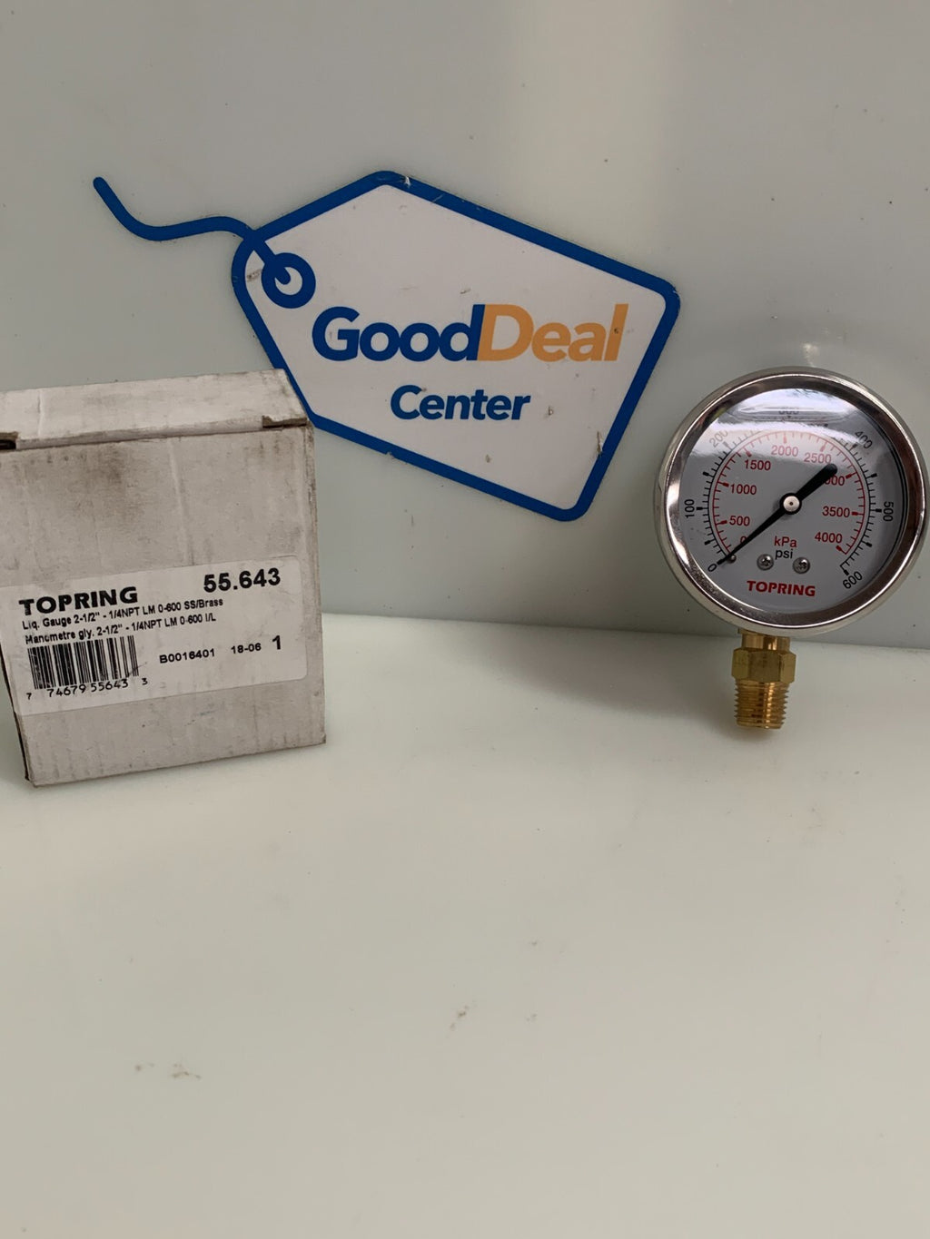 TOPRING 0-600 PSI LIQUID GAUGE 55.643