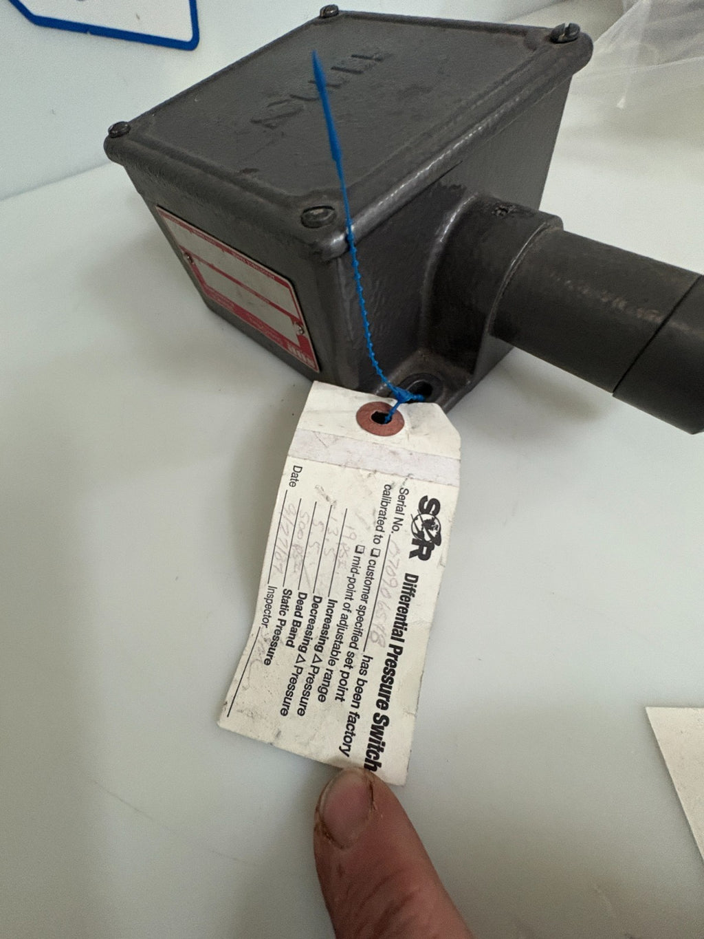 SOR DIFFERENTIAL PRESSURE SWITCH 14RB-B2-M4-F2A-TTYY