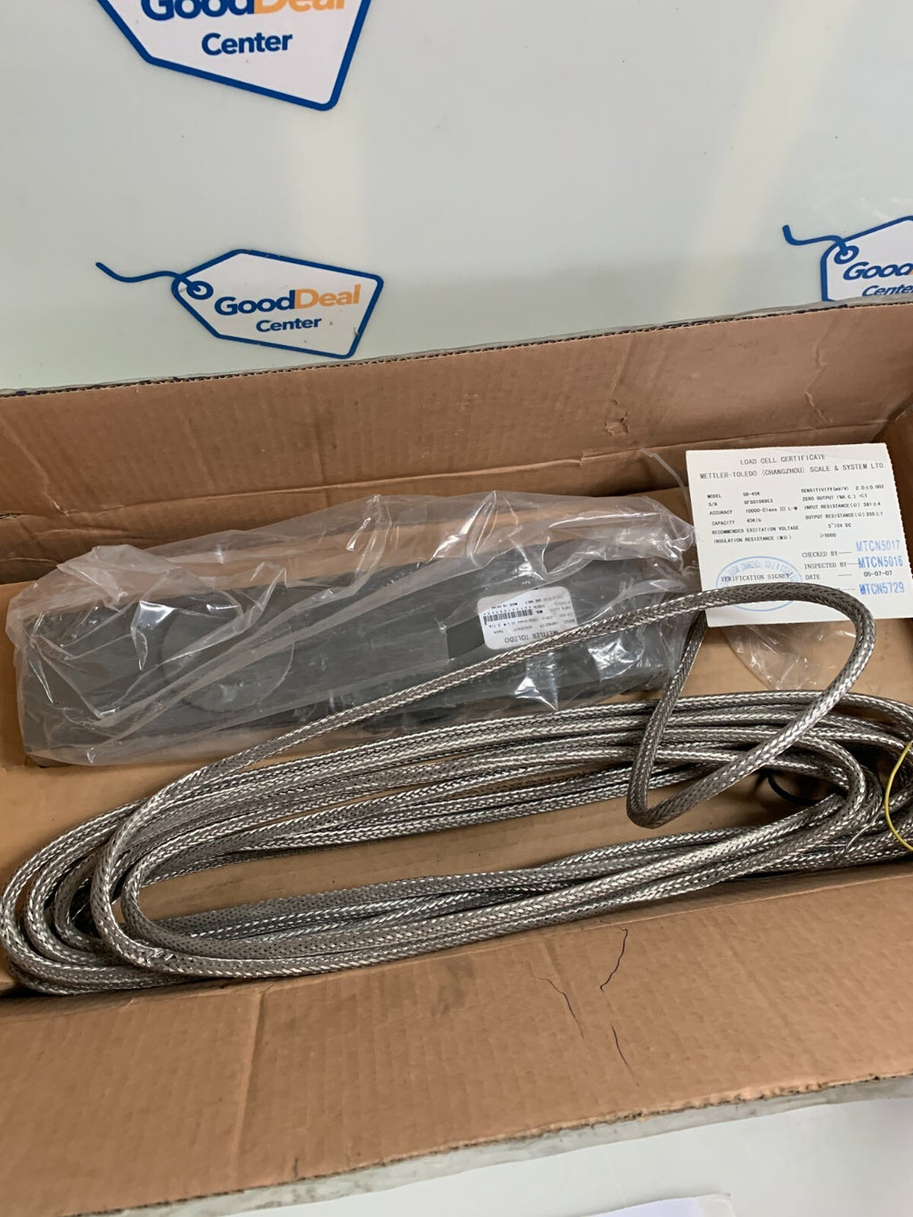 METTLER TOLEDO LOAD CELL MODEL SB-45K SAFE LOAD 67500LB