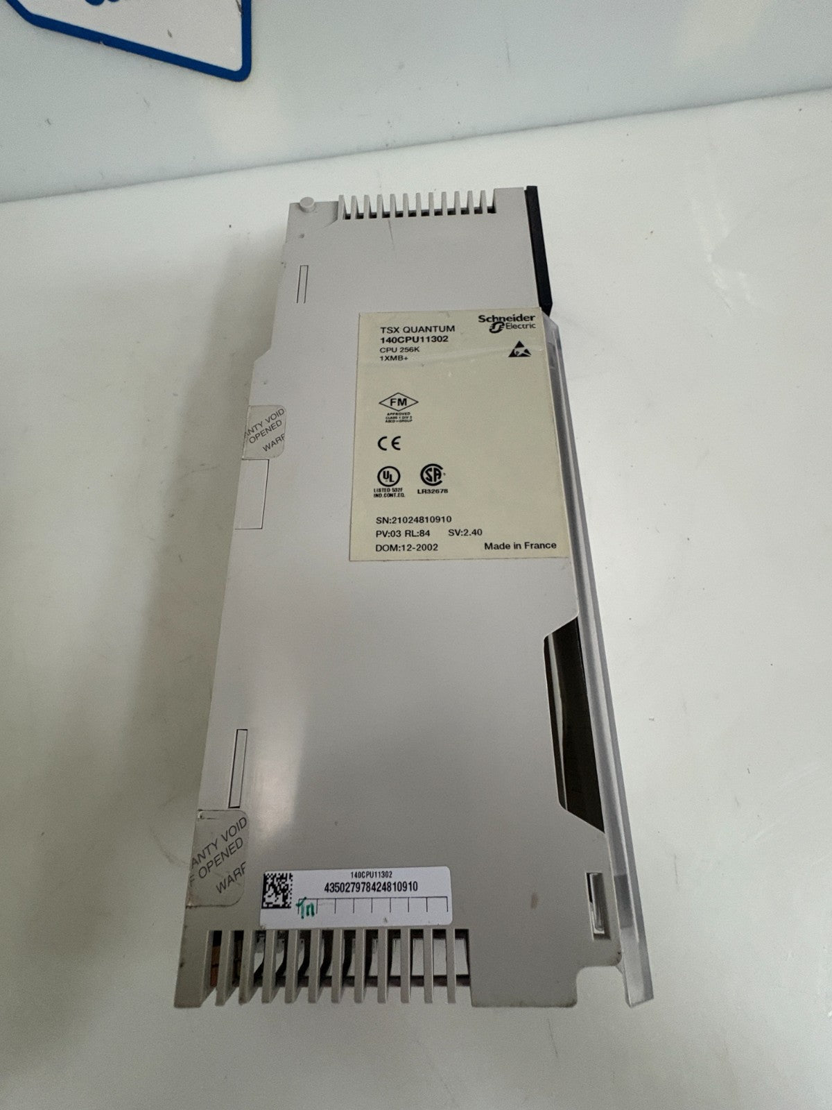SCHNEIDER TSX QUANTUM CPU 256K MODULE 140 CPU113022