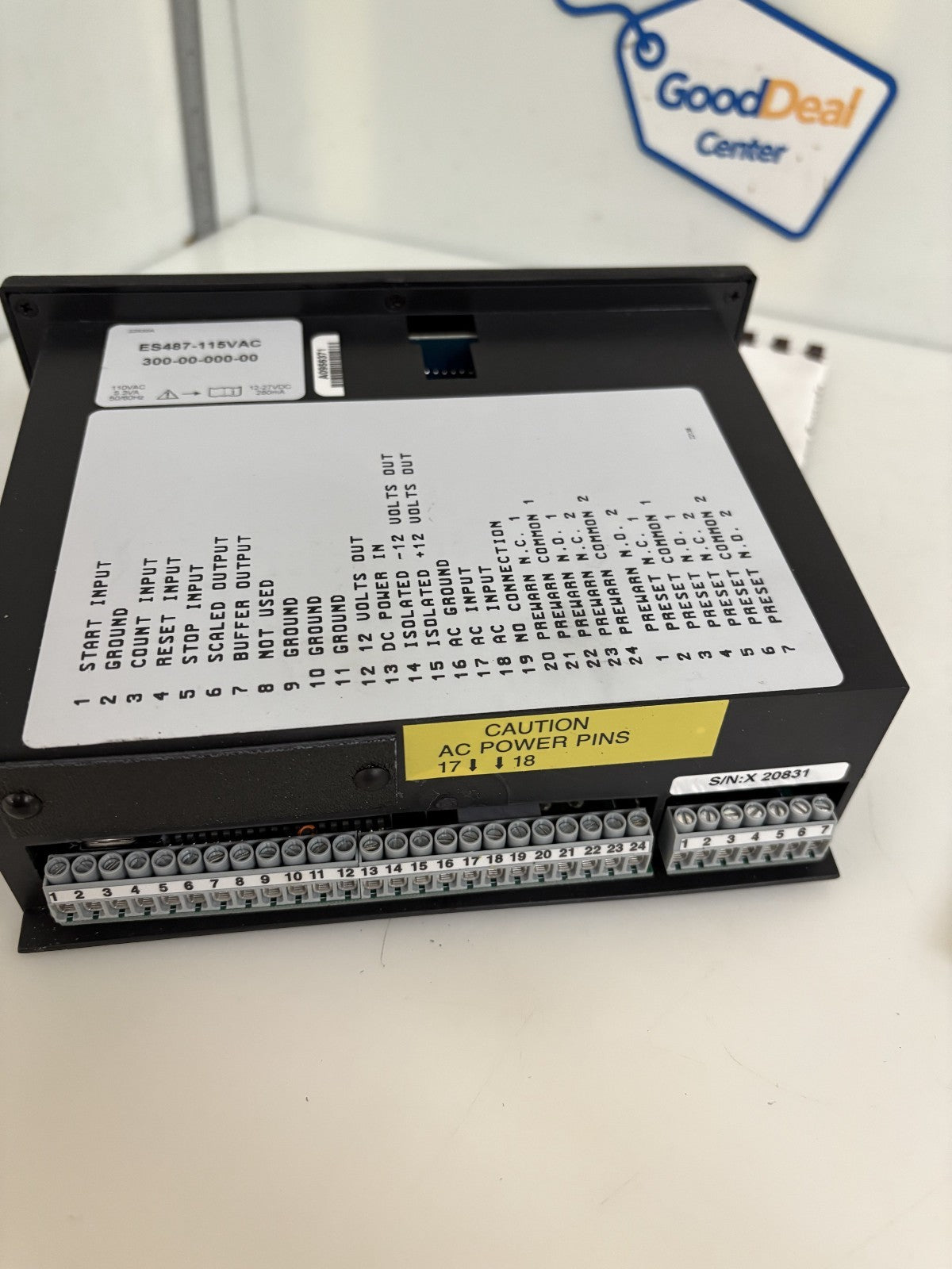 BRODIE/BROOKS WFI BATCH CONTROLLER W/DIGITAL DISPLAY ES 487-115VAC