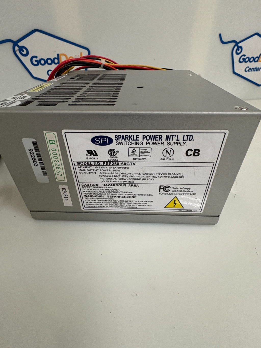 SPI SPARKLE POWER SWITCHING POWER SUPPLY FSP250-60 GTV