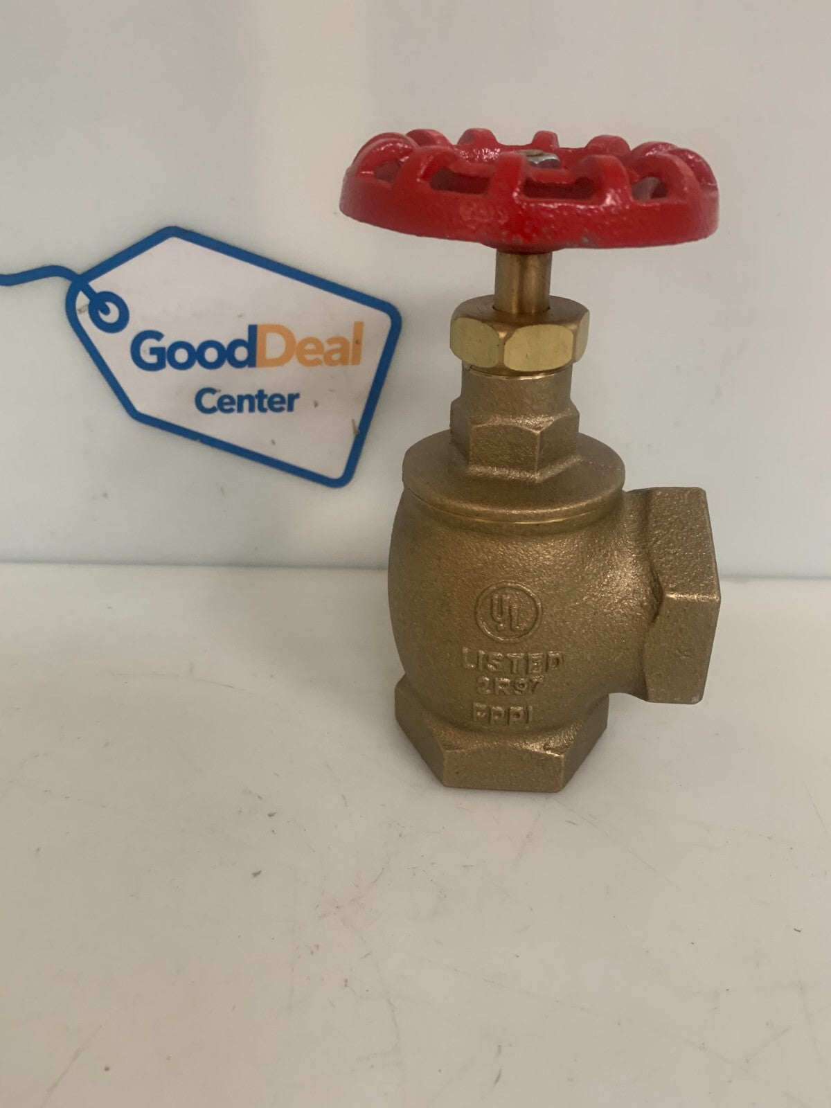 UNITED 1 1/2" TRIM AND DRAIN ANGLE GLOBE BRASS VALVE #126 UL0