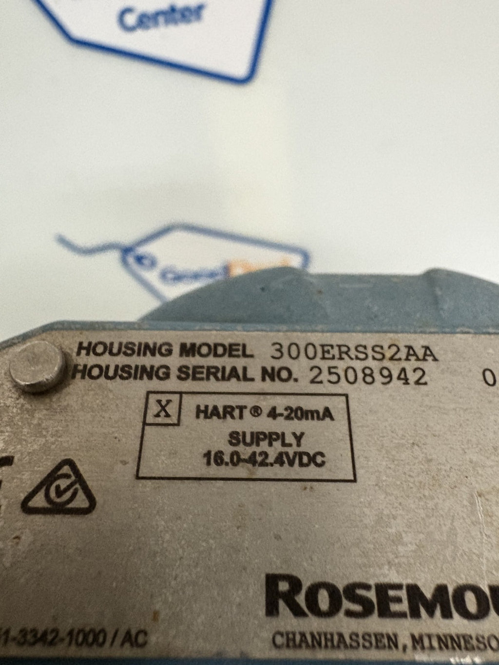 ROSEMOUNT PRESSURE TRANSMITTER 300ERSS2AA W/REMOTE SENSOR 30512