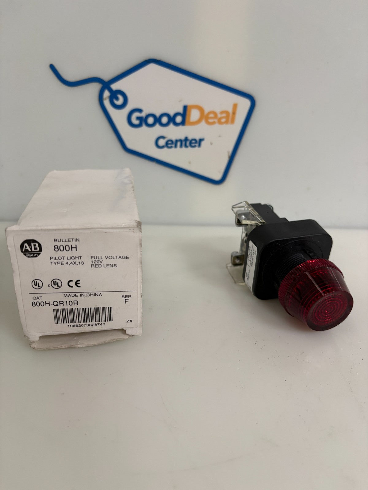 ALLEN BRADLEY PILOT LIGHT 800H-QR10R