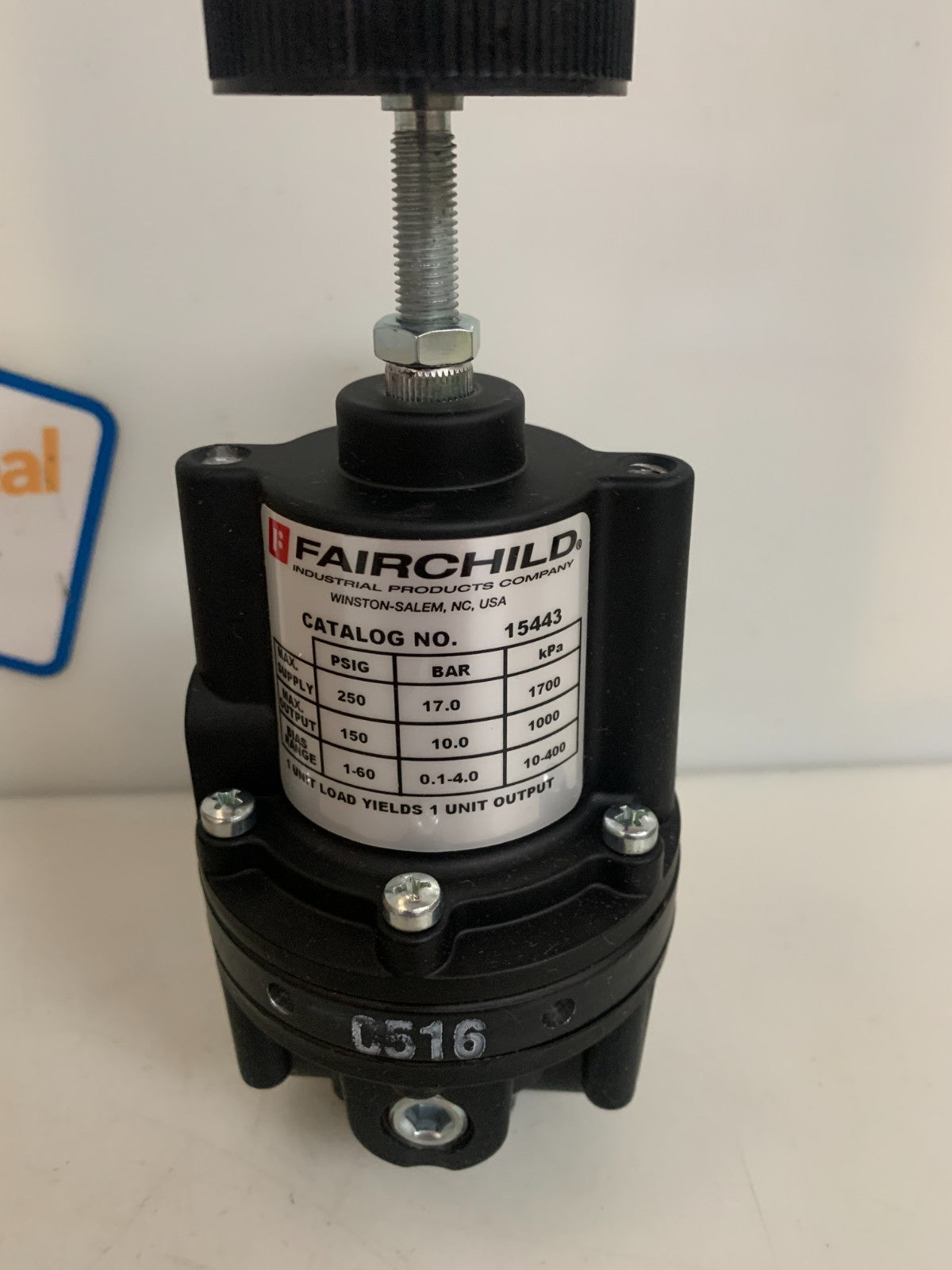 FAIRCHILD PNEUMATIC REGULATOR #15443