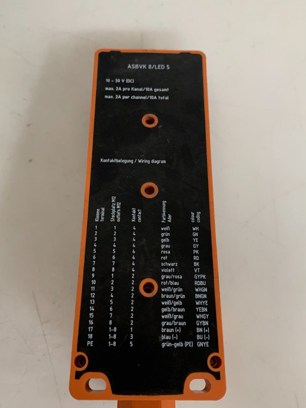 LUNBERG 8 PORT DISTRIBUTION BOX ASBVK-8/LED-5