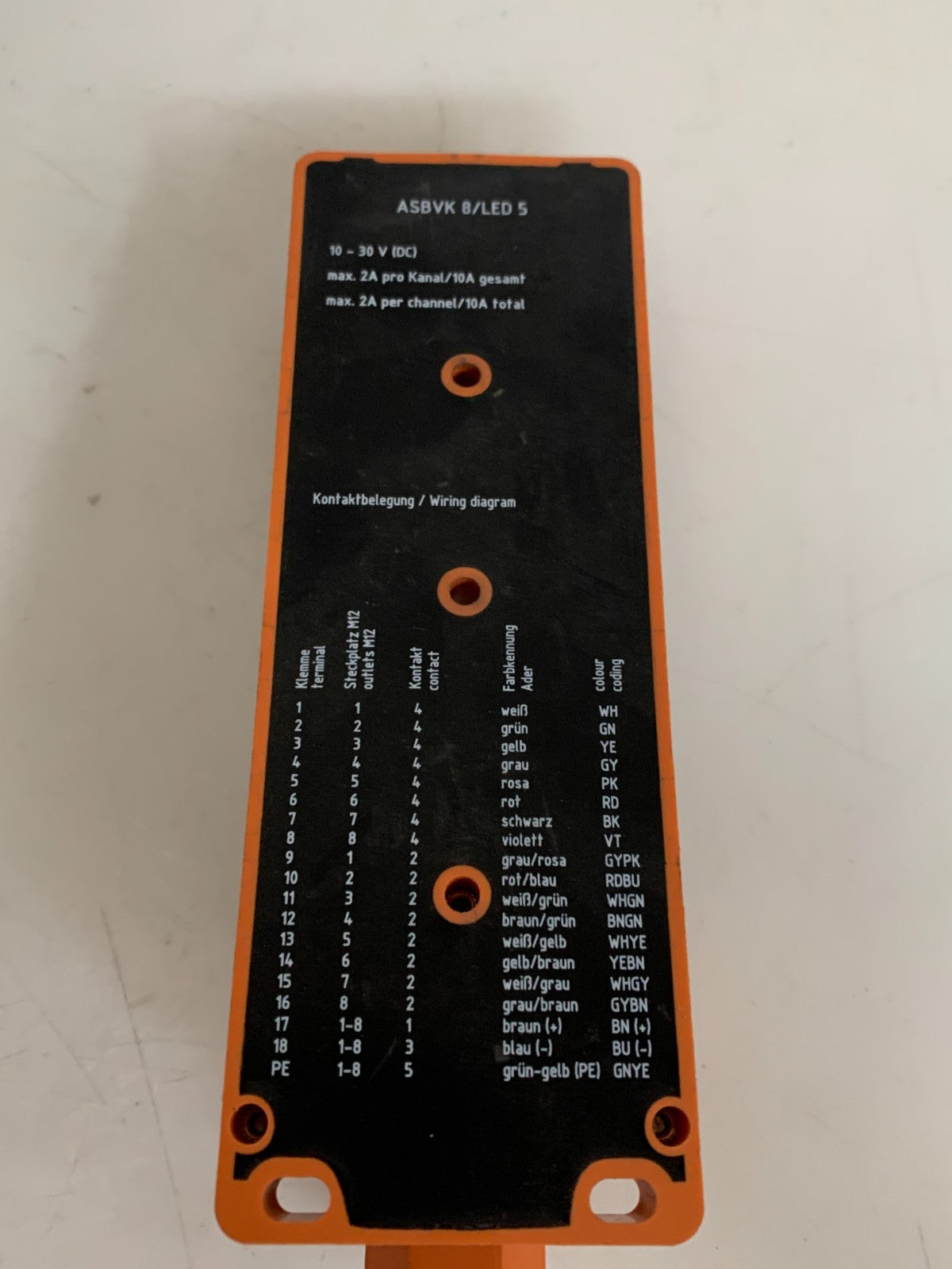 LUNBERG 8 PORT DISTRIBUTION BOX ASBVK-8/LED-5