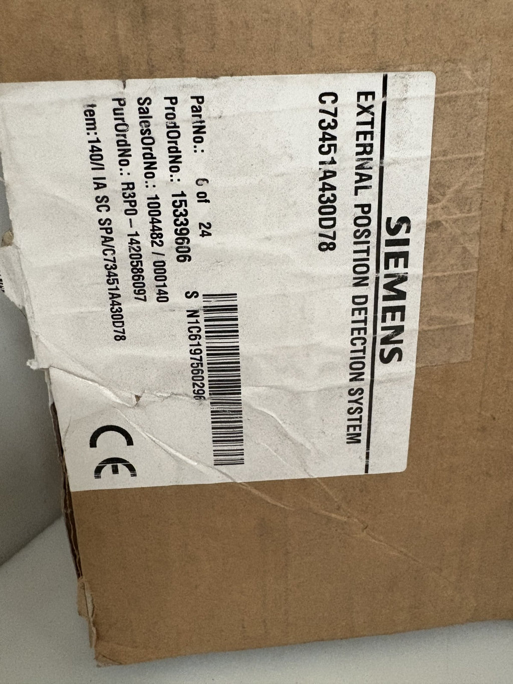 SIEMENS POSITIONAL TRANSDUCER C73451A 430 D78
