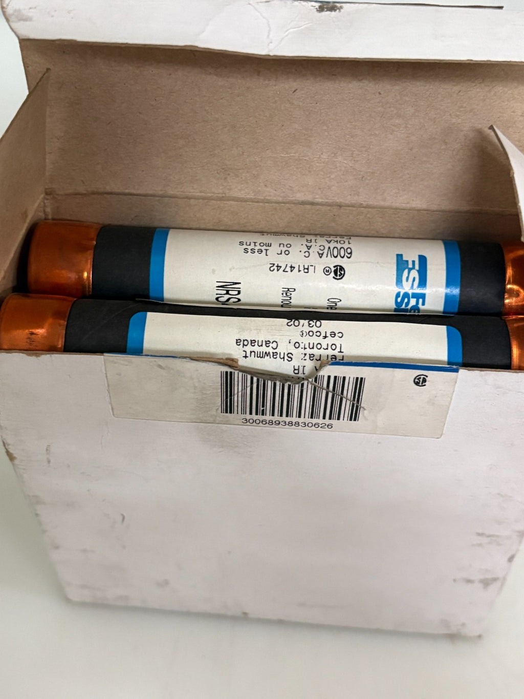 BOX OF 10 FERRAZ SHAWMUT 40 AMP 600V NRS40AMP3