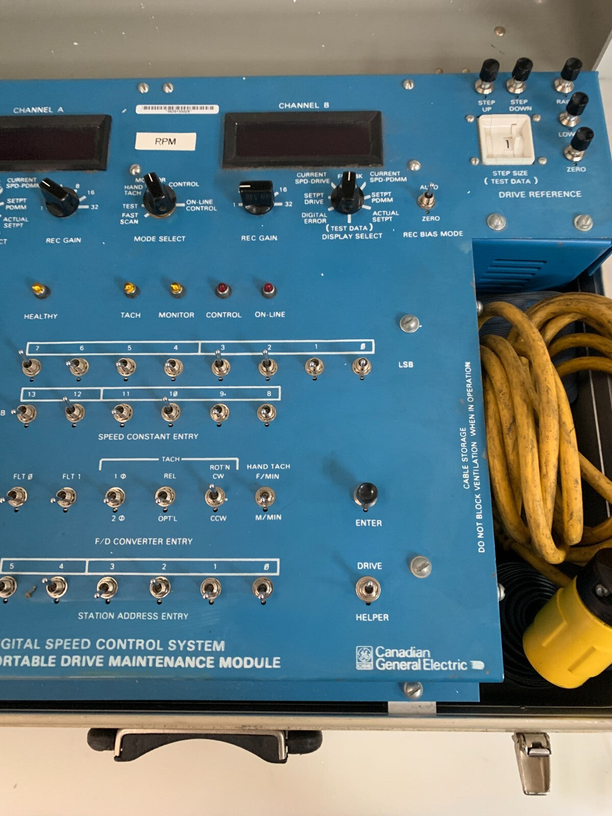 CANADIAN GENERAL ELECTRIC DIGITAL SPEEL CONTROL SYSTEM PORTABLE DRIVE4