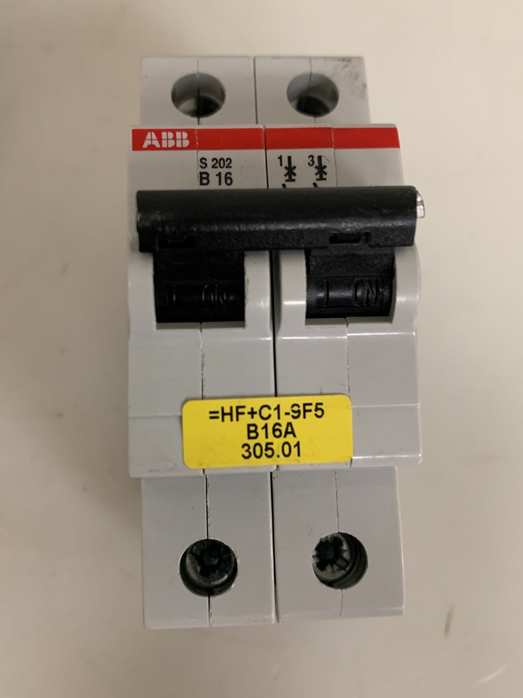 LOT OF 3 ABB CIRCUIT BREAKER S202-B16