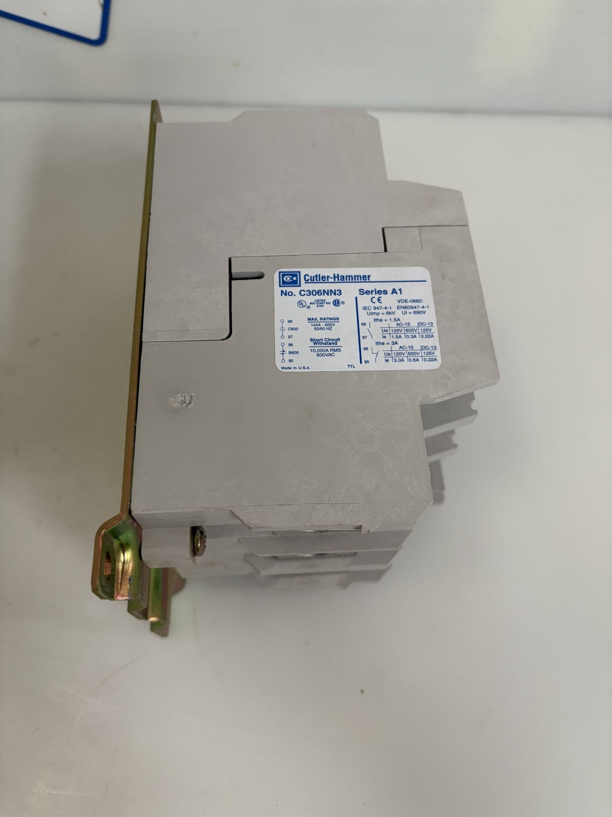 EATON CUTLER HAMMER OVERLOAD RELAY C306NN3