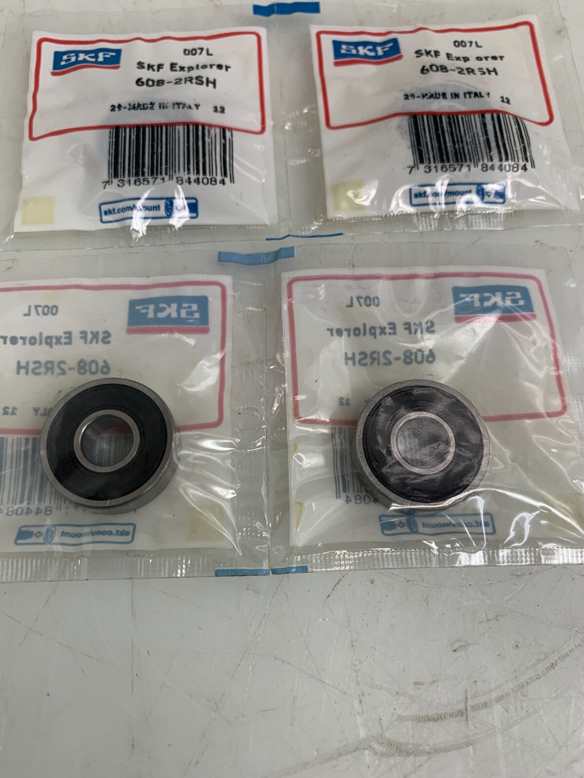 SKF 608-2RSH Ball Bearing  (Lot of 4)2