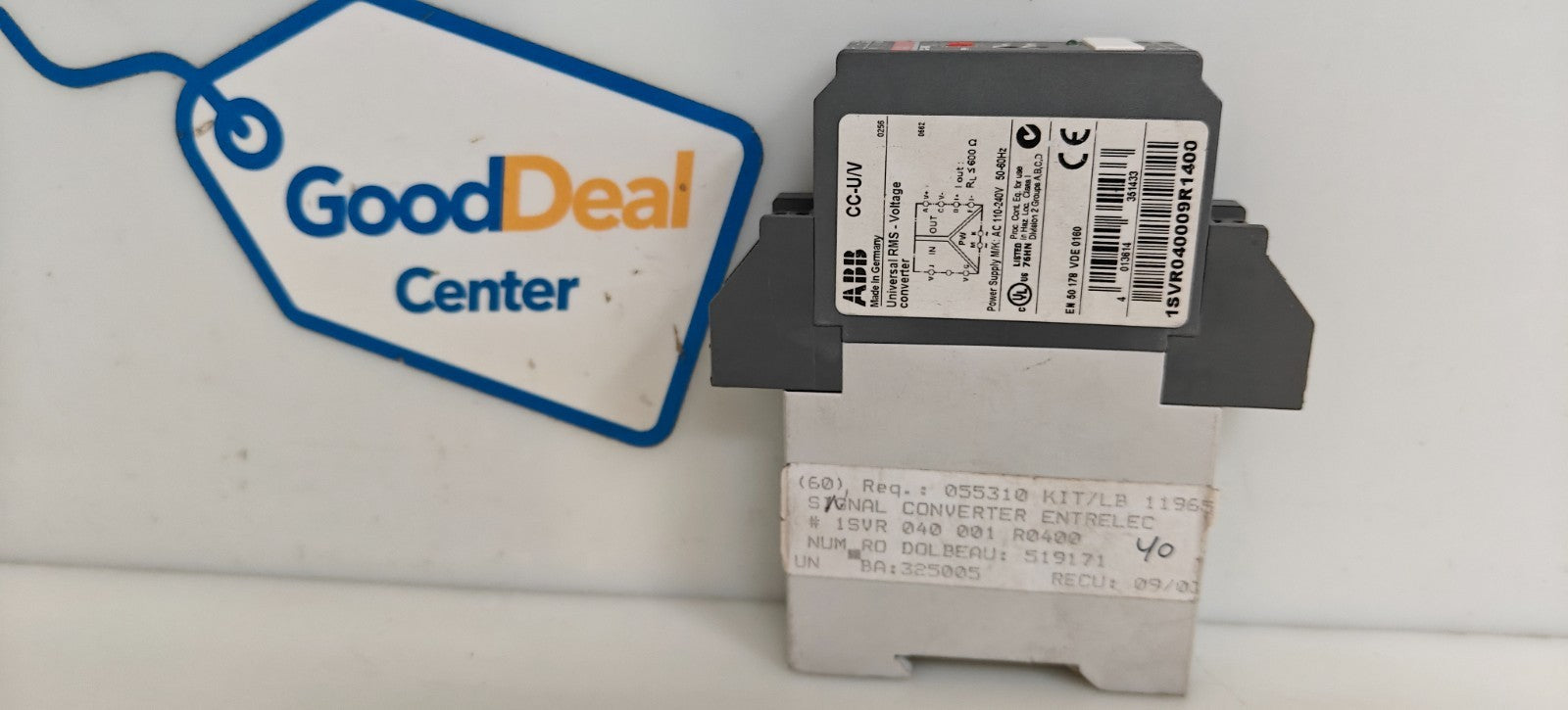 ABB UNIVERSAL RMS-VOLTAGE CONVERTER CC-U/V 1SVR040009R14000