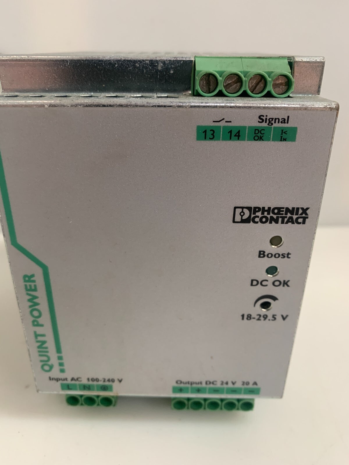 PHOENIX CONTACT QUINT POWER SUPPLY QUINT-PS/1AC/24DC/20 #28667761
