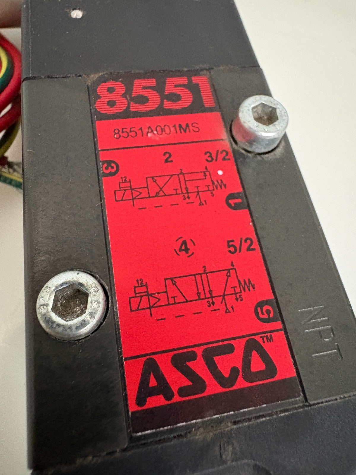 ASCO SOLENOID VALVE 8551A001MS1