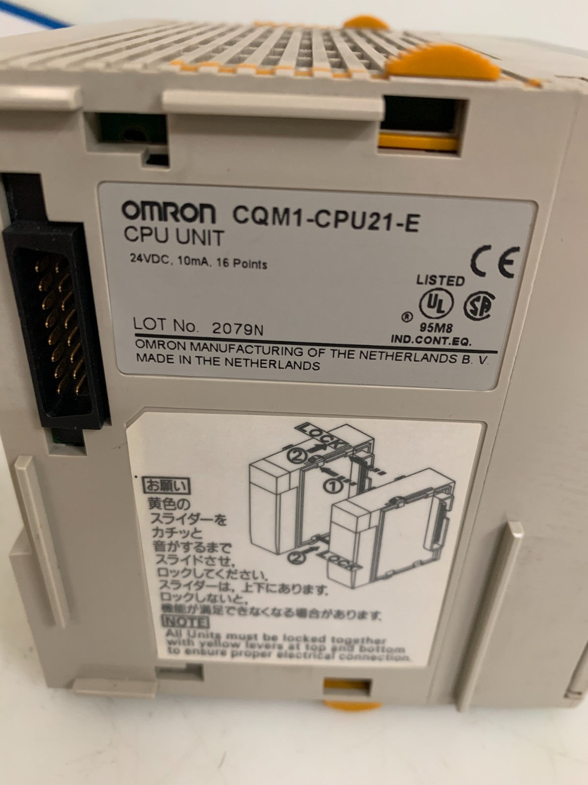 OMRON PROGRAMMABLE CONTROLLER CPU UNIT CQM1-CPU21-E