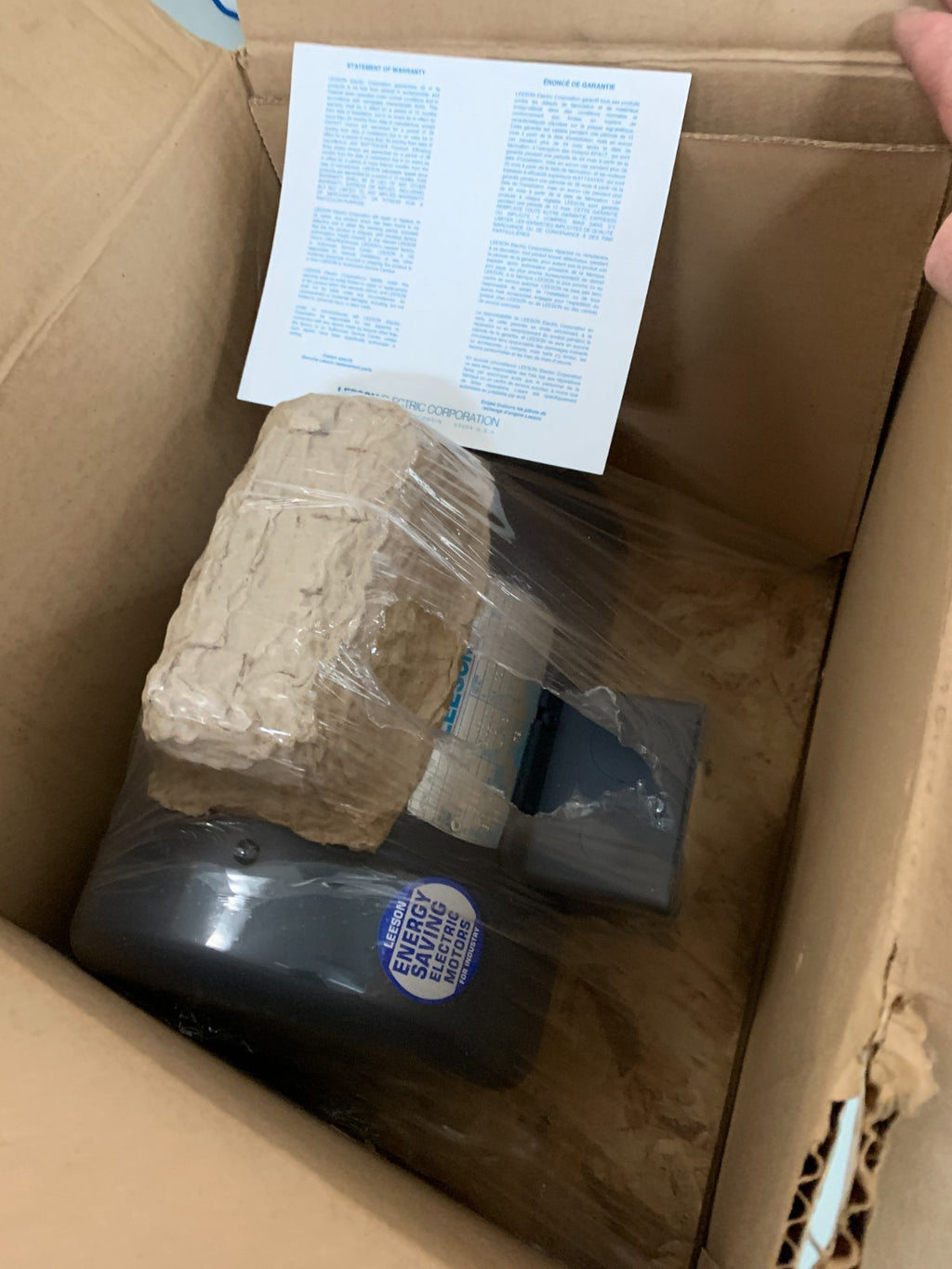 LEESON AC MOTOR 3/4 HP 3450 RPM #110276.00