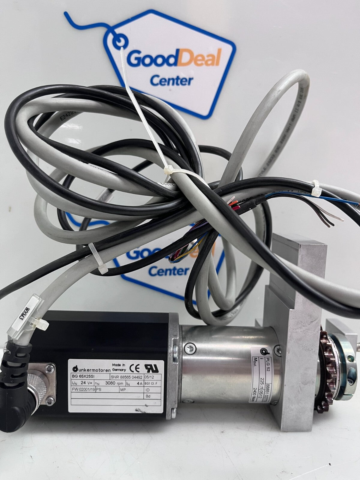 AMETEK DUNKERMOTOREN   BG 65X25SI Servo Motor / Med Gear  w/Cable & Sensor