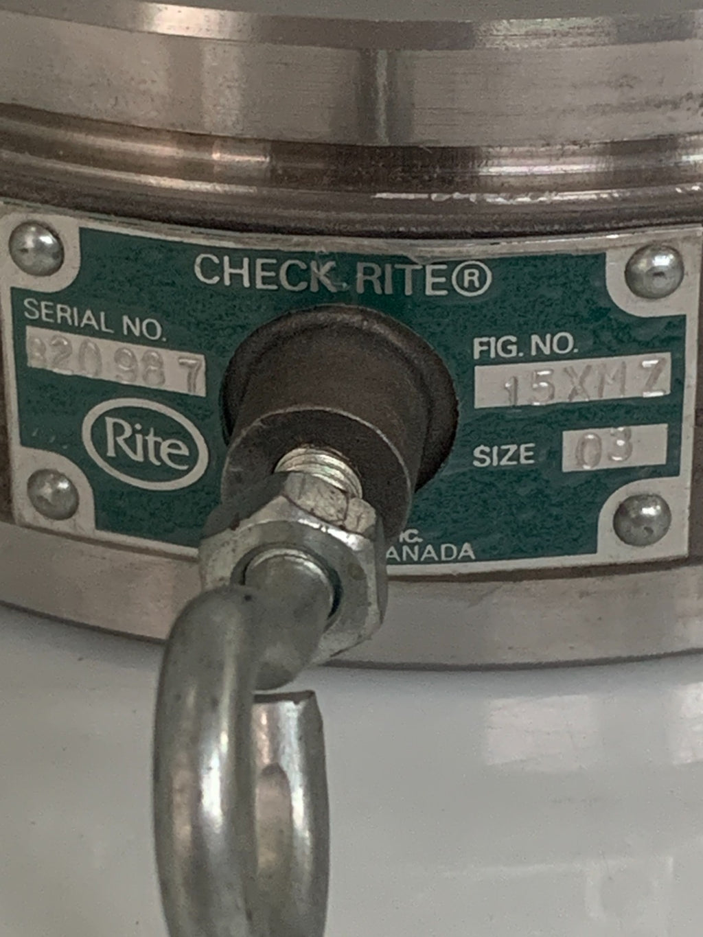 CHECKRITE 3" CHECK VALVE #15MZ S.STEEL
