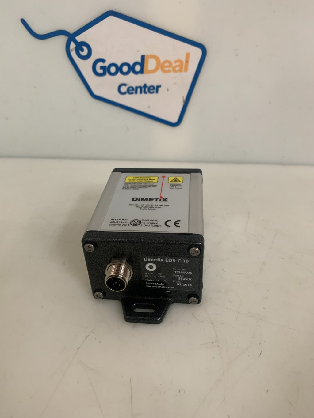 DIMETIX REMOTE LASER RANGEFINDER DISPLACEMENT SENSOR EDS-C30