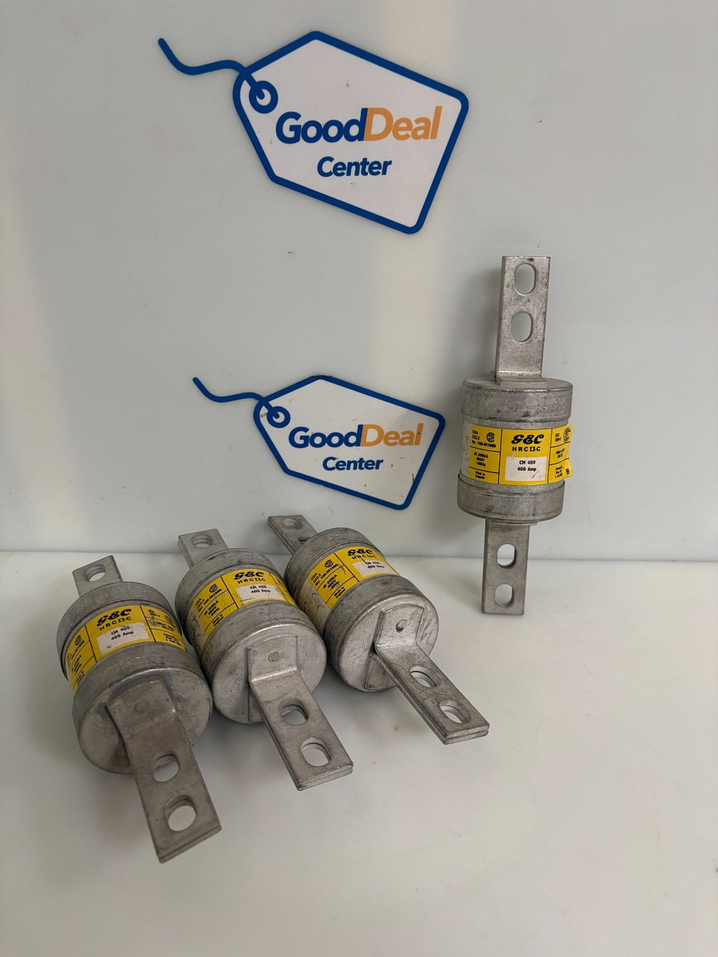 LOT OF 4 GEC HRC II C FUSE CM400 400 AMP