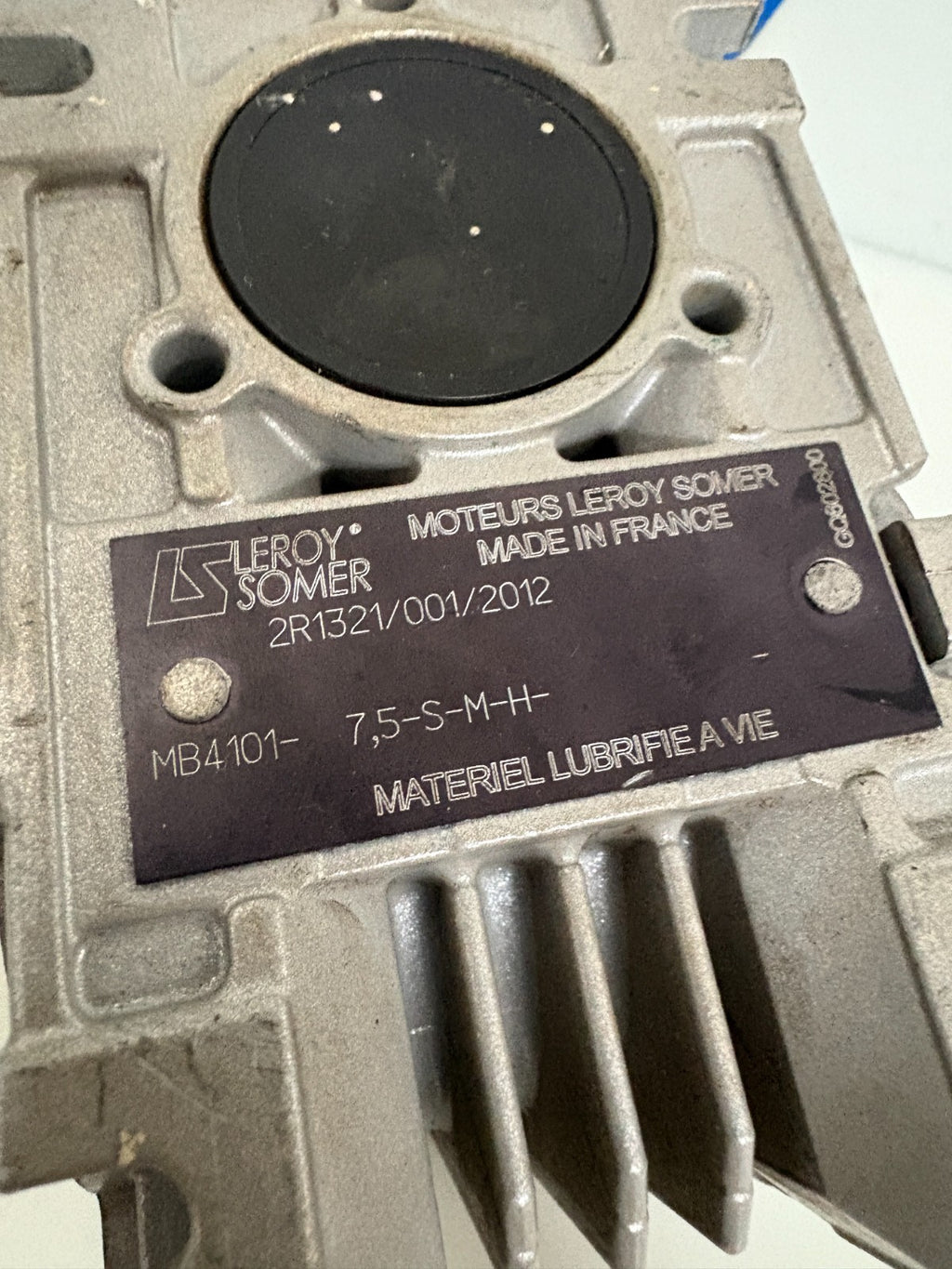 LEROY SOMER NIDEC WORM GEARBOX MB4101-7.5-S-M-H1