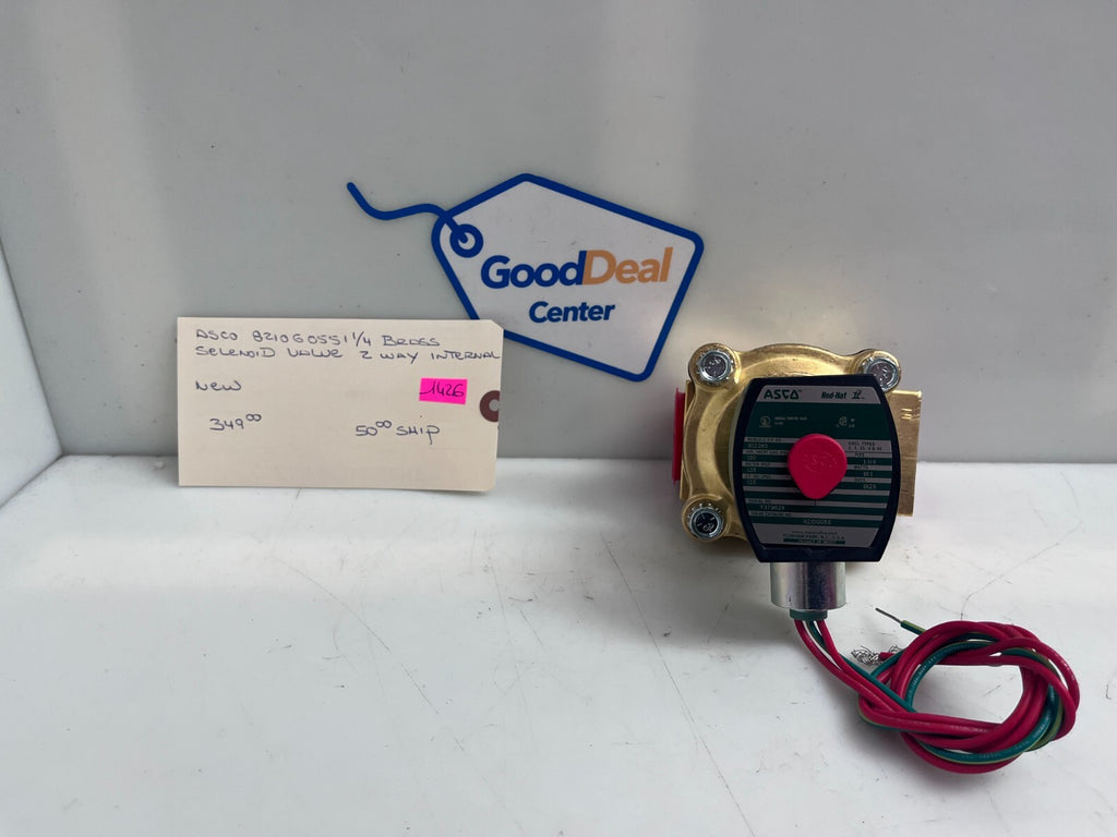 ASCO Red-Hat 8210G055 Solenoid Valve 1 1/4''