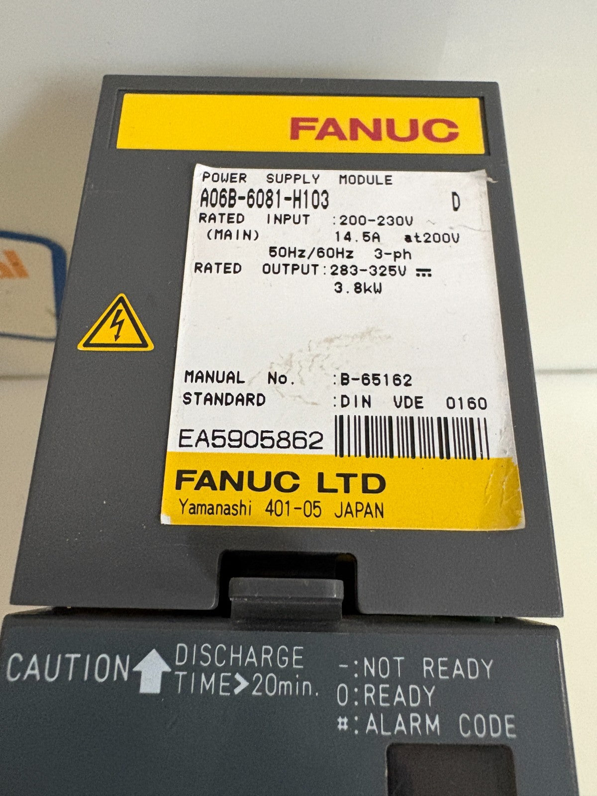 GE FANUC POWER SUPPLY A06B-6081-H103 2