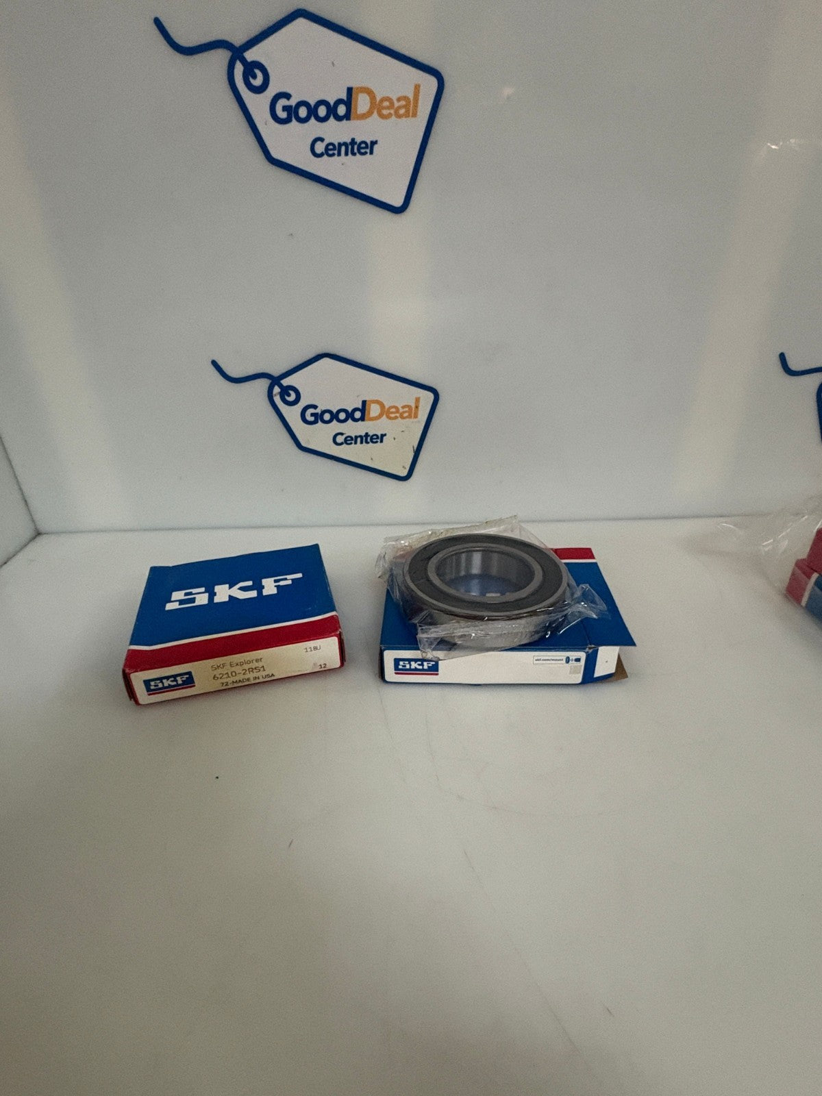 LOT OF 2 SKF EXPLORER SINGLE DEEP GROOVE BALL BEARING 6210-2RS10