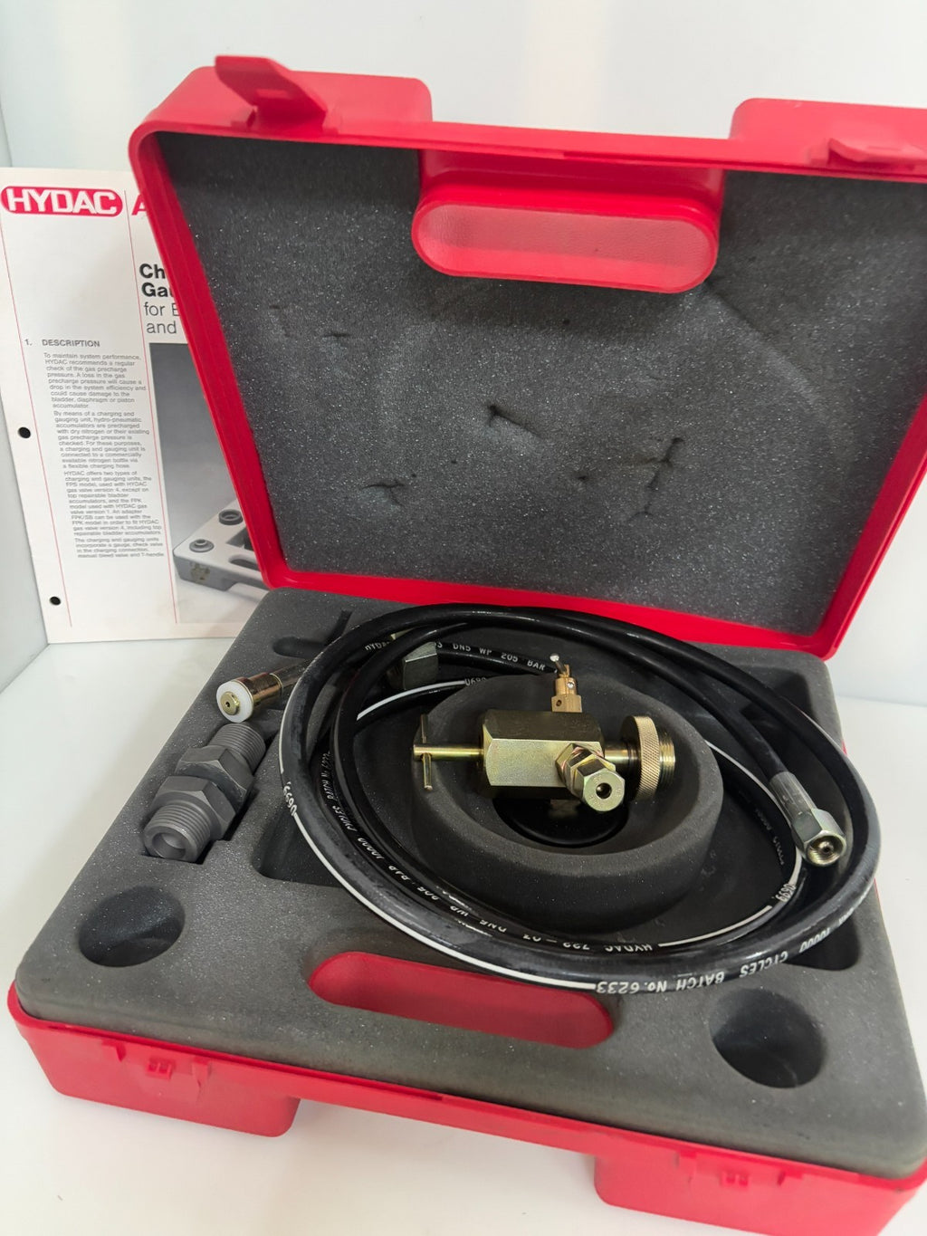 HYDAC ACCUMULATORS CHARGING AND GAUGING UNITS FPS 250 F2.5 G4 K