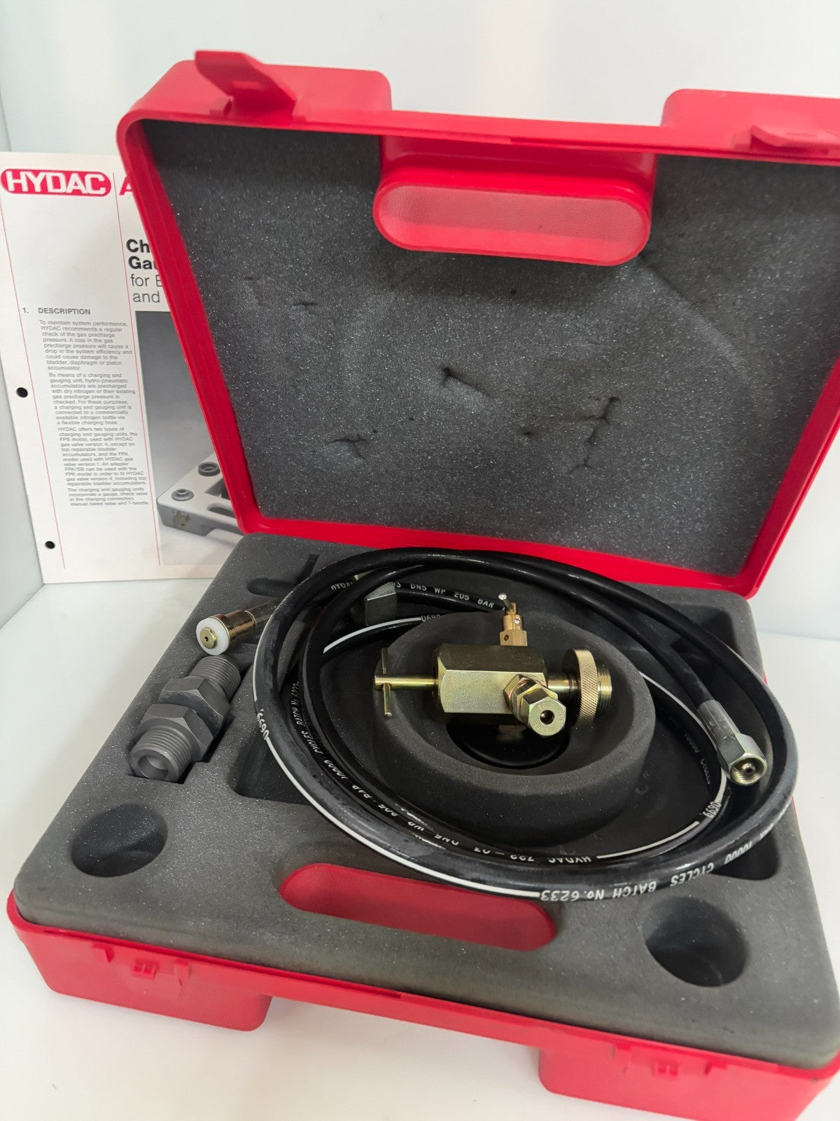HYDAC ACCUMULATORS CHARGING AND GAUGING UNITS FPS 250 F2.5 G4 K