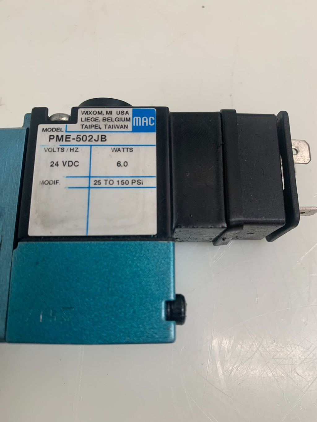 MAC VALVES INC 811C-PM-502JB-155 Solenoid Valve  w/MAC PME-502JB