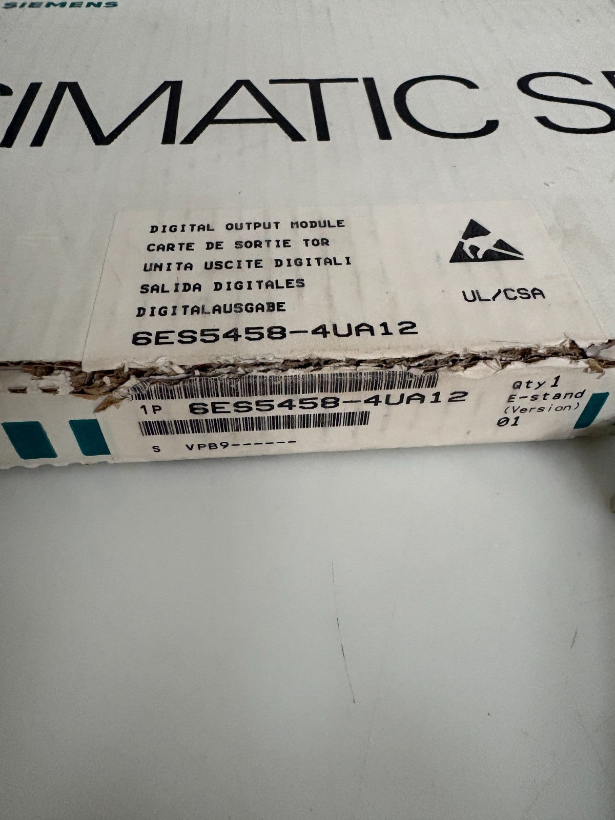 SIEMENS DIGITAL OUTPUT MODULE CARD 6ES5458-4UA125