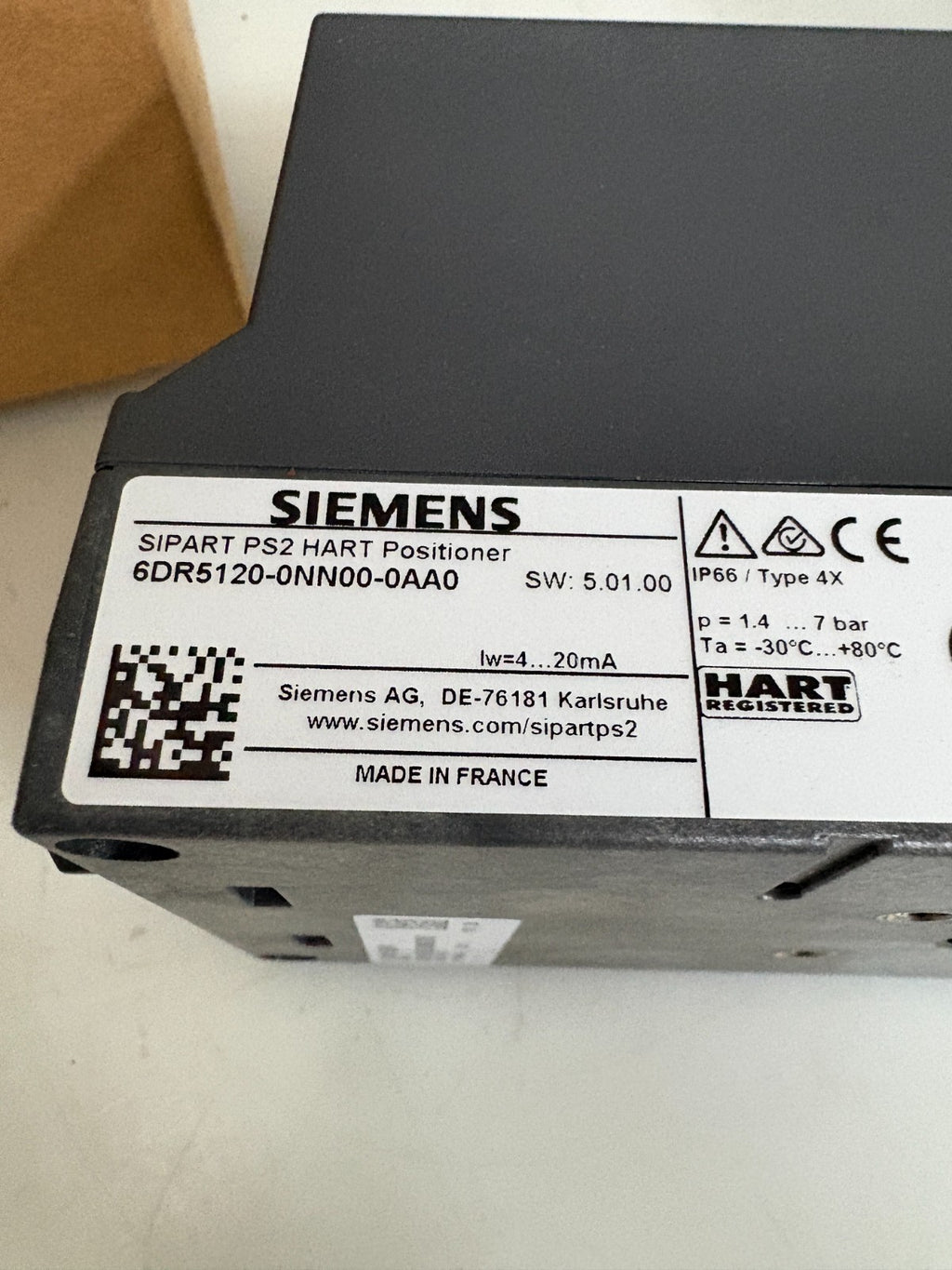 SIEMENS SIPART PS2 VALVE POSITIONER 1P 6DR51200NN000AA02