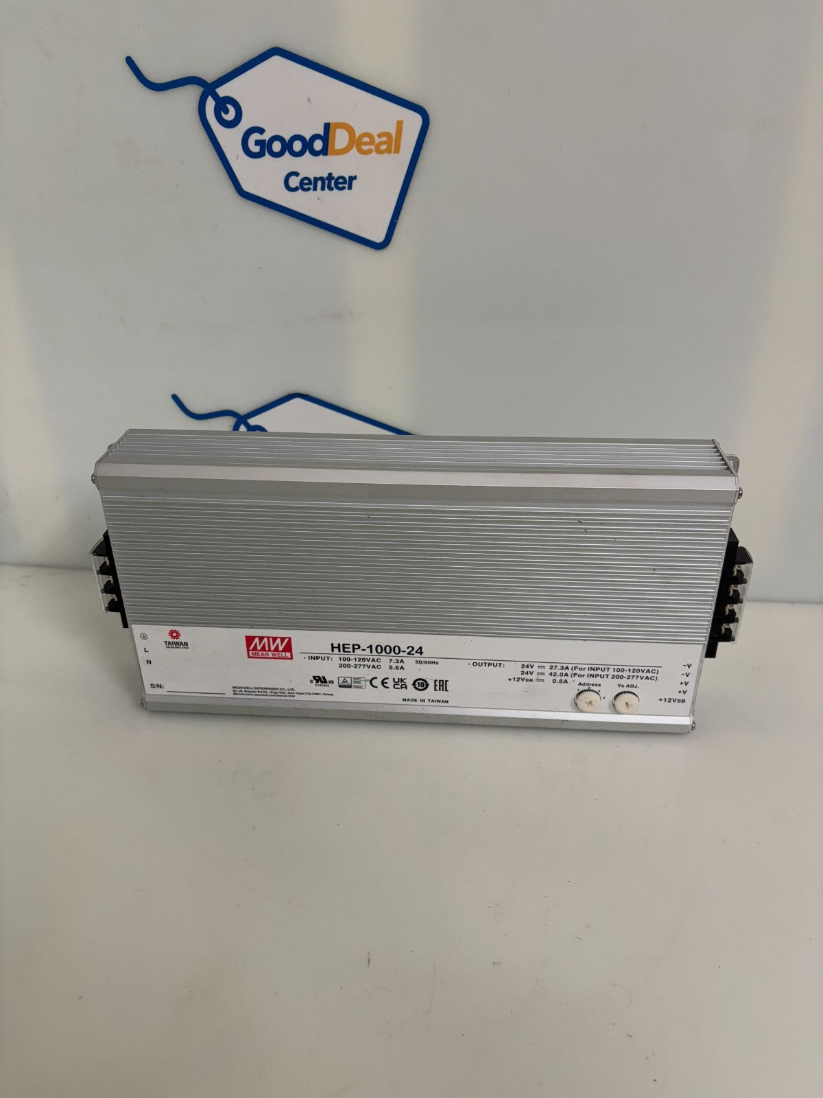 MEAN WELL 1000W POWER SUPPLY/BATTERY CHARGER 24VDC
