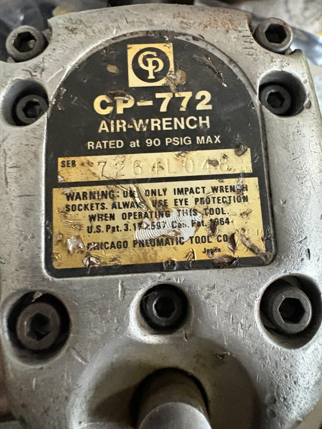 CHICAGO PNEUMATIC 3/4" AIR WRENCH CP-772
