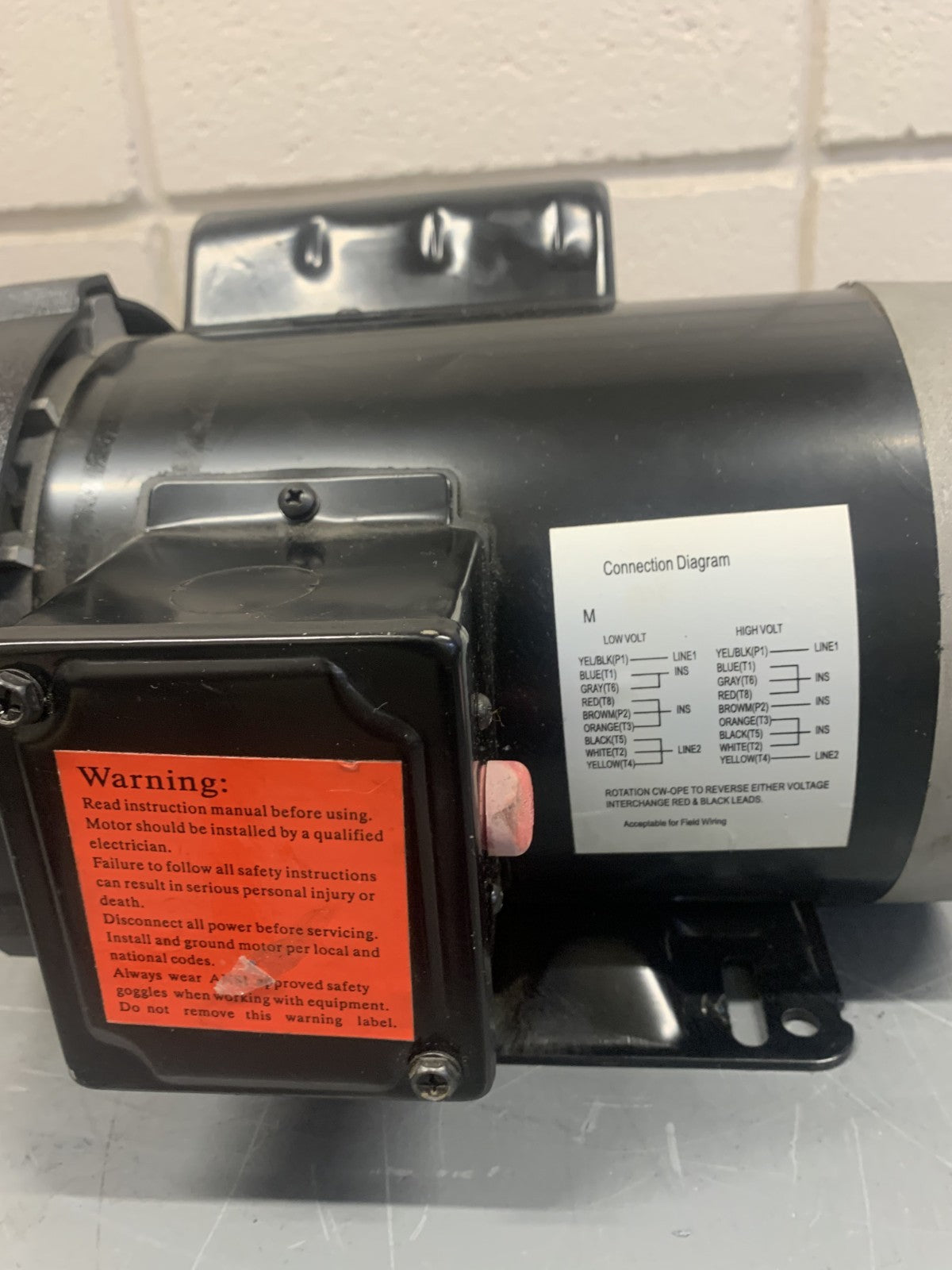 MAX MOTION 1 HP AC MOTOR MTR-104 FDC1