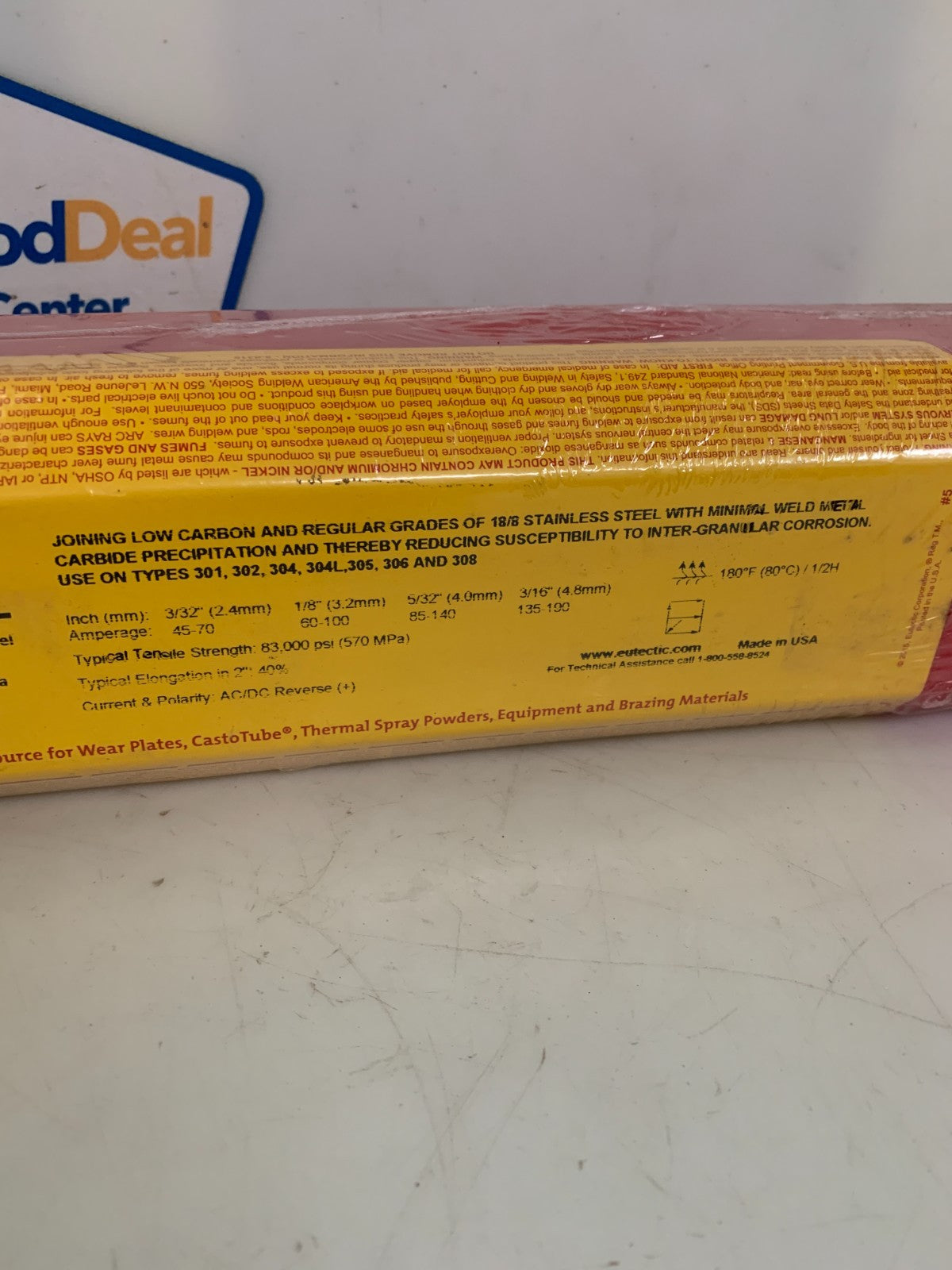 CASTOLIN EUTECTIC EUTEC TRODE 53L ALL POSITION S.STEEL ELECTRODE 6LB